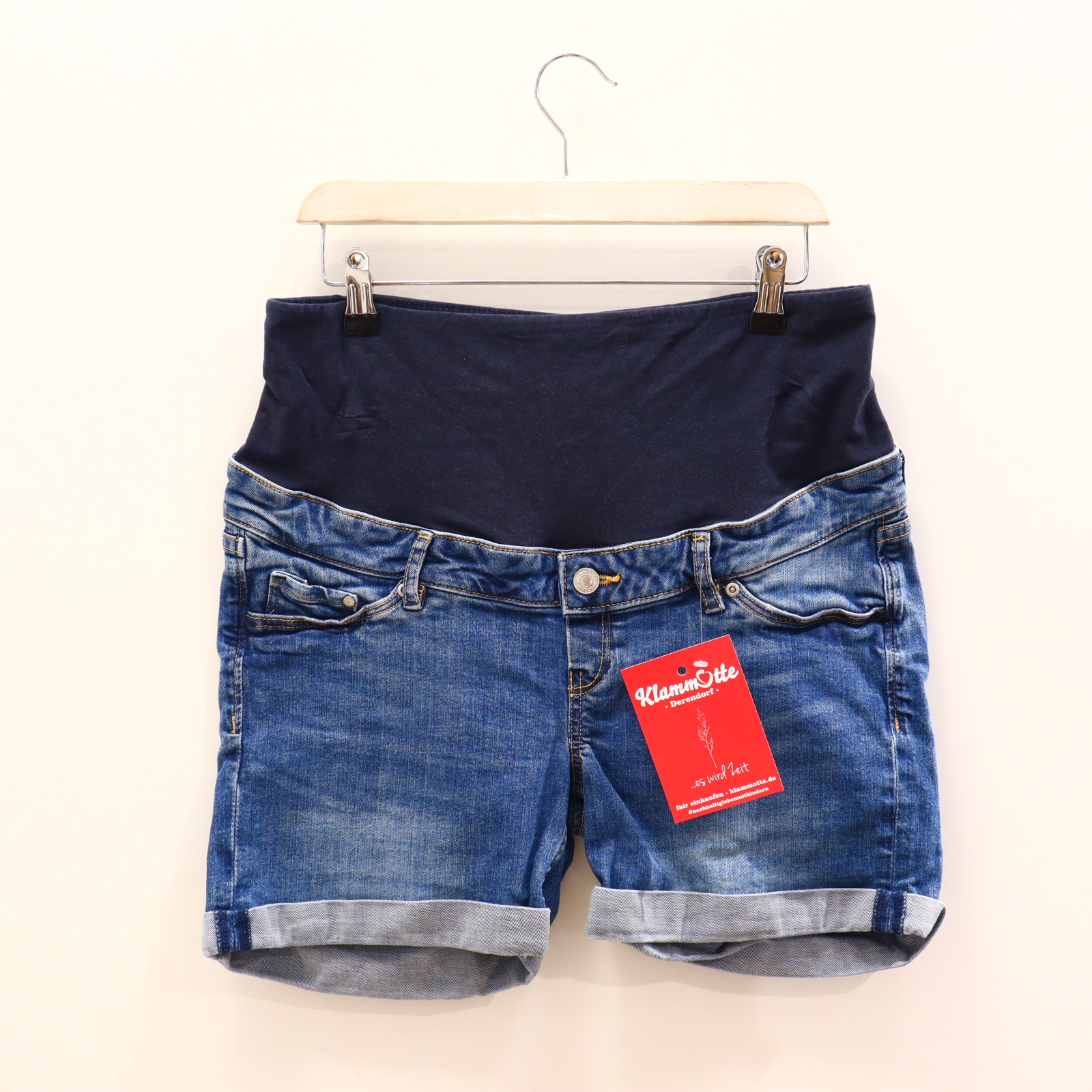 Hose H&M 42 Jeans/Short blau denim High rib