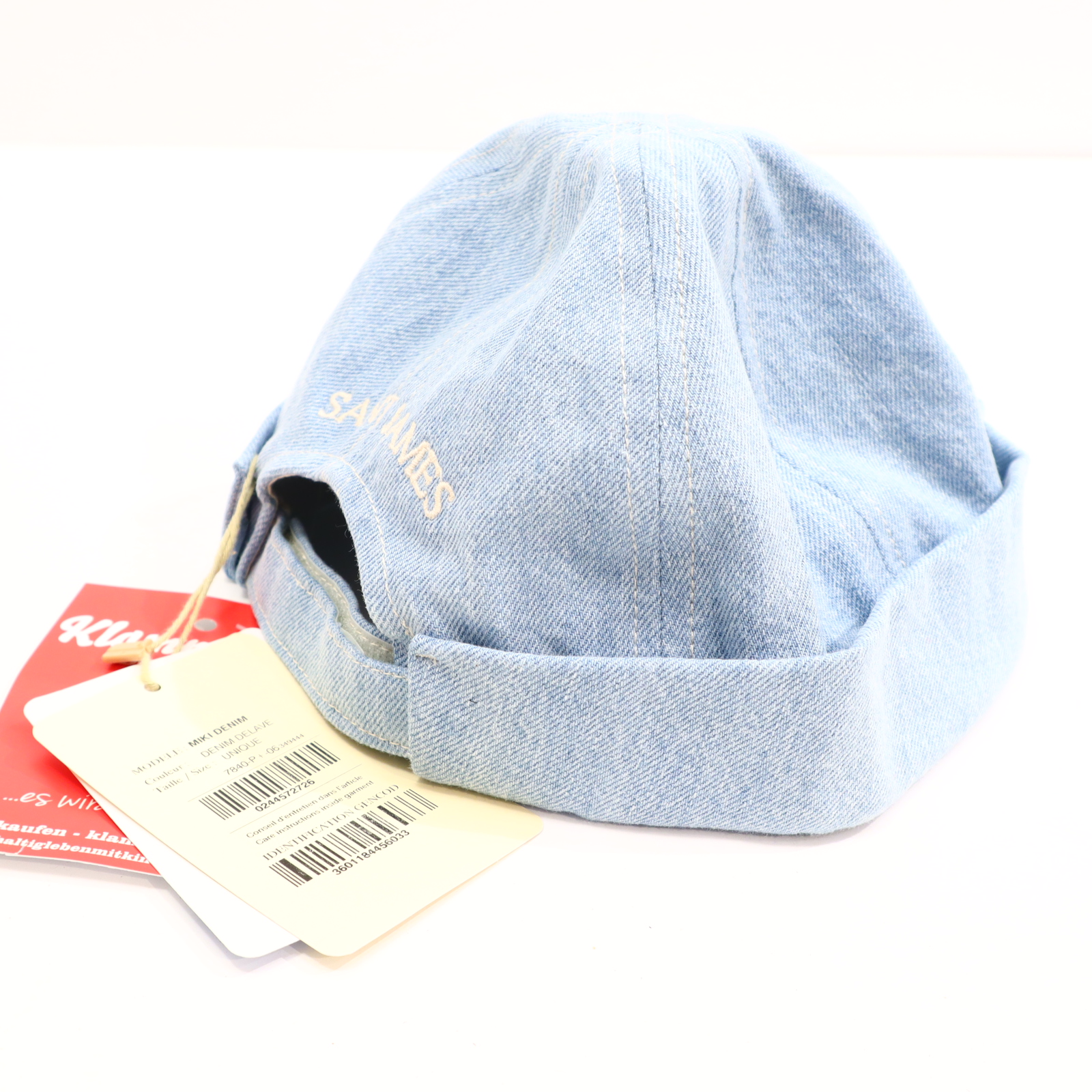 Oberteil SAINT JAMES One Size Mütze blau denim NEU!