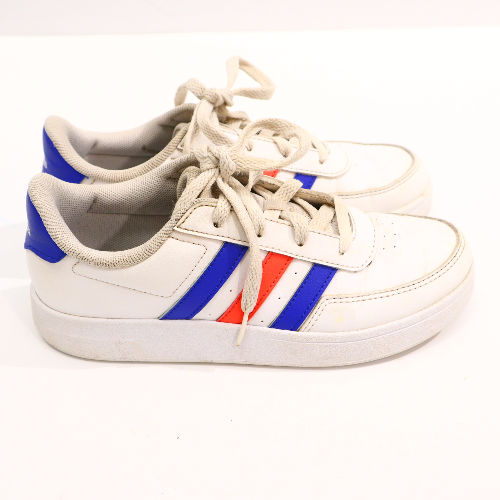 Halbschuhe Adidas Schnürschuh/Sneaker 36 blau/rot/weiß leichte gleichmäßige Ablaufspuren