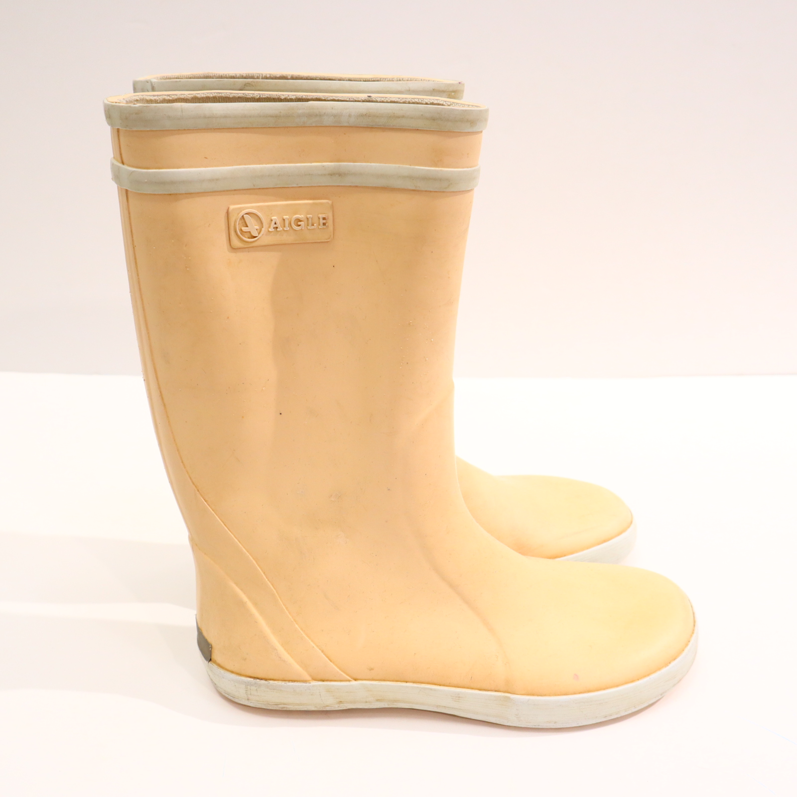Gummistiefel AIGLE 33 creme Naturkautschuk