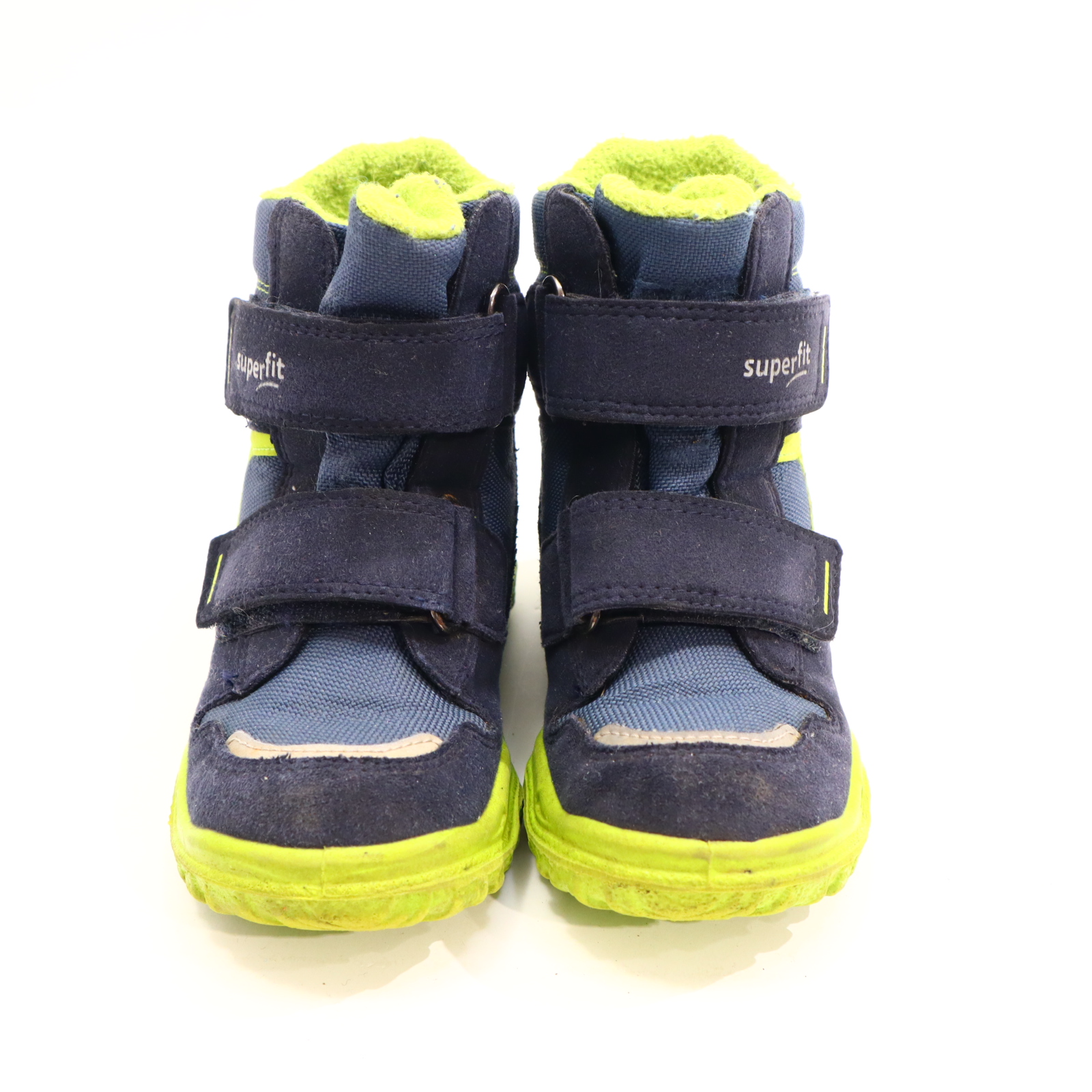 Halbschuhe SuperFit Boots/Klett 25 M blau/grün GORETEX Herbst/Winter leichte gleichmäßige Ablaufspuren gefüttert