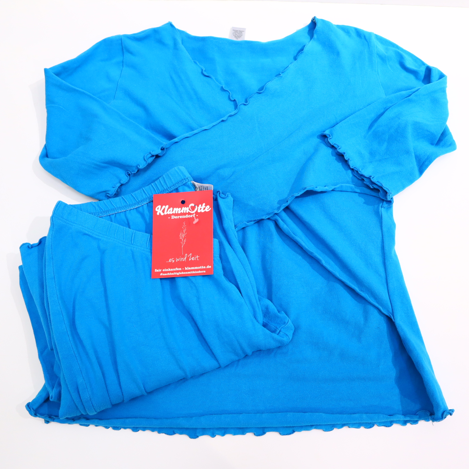 Schlafbekleidung Schlafanzug/Stillen JW M/38/40 Baumwolle türkis