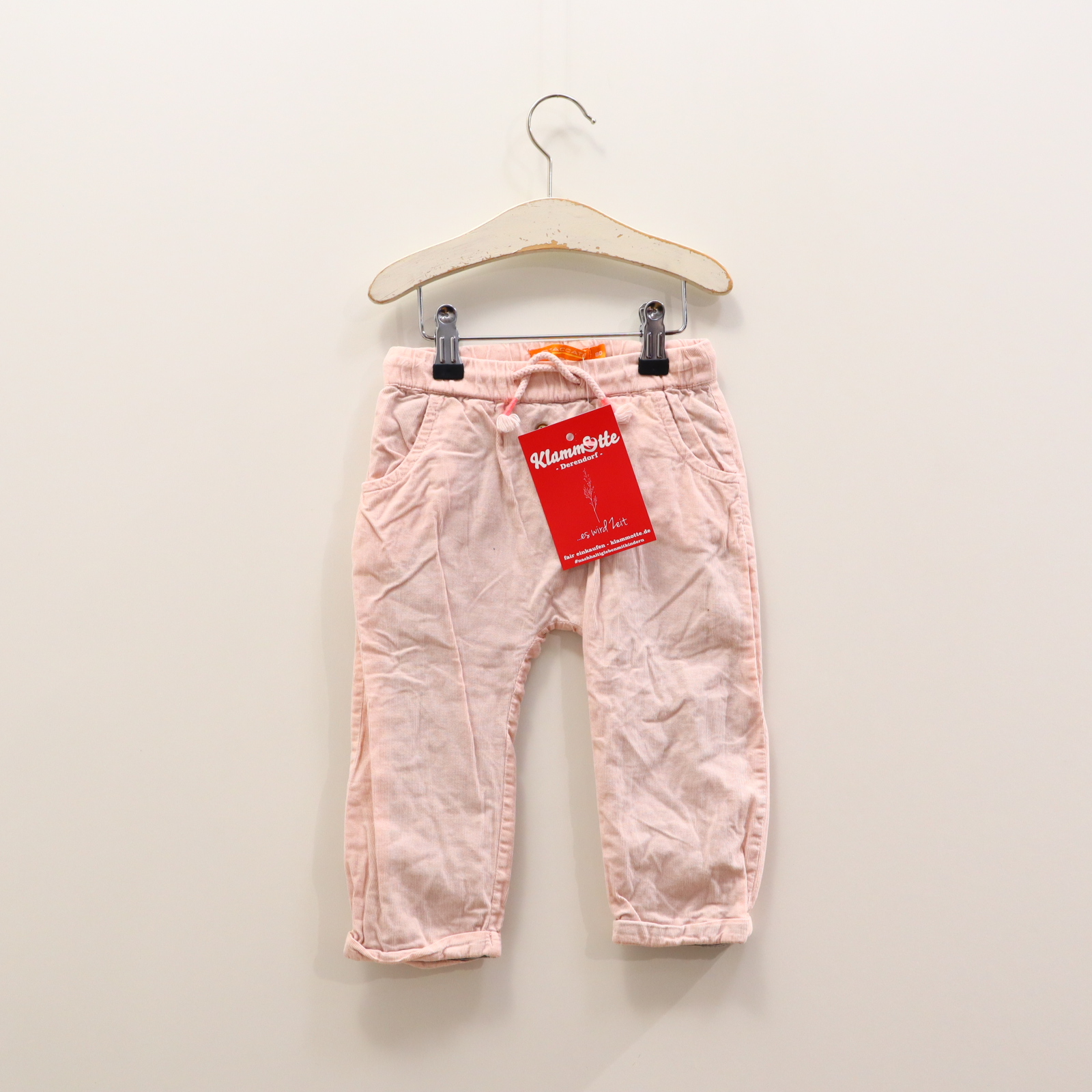 Hosen & Strampler STACCATO 80 rosa Hose Cord Gummibandzug/Kordelzug gefüttert/Jerseyfutter