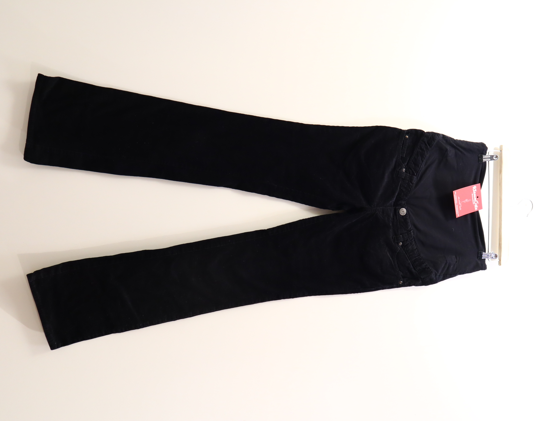 Hose H&M 38 Bootcut schwarz Cord High rib
