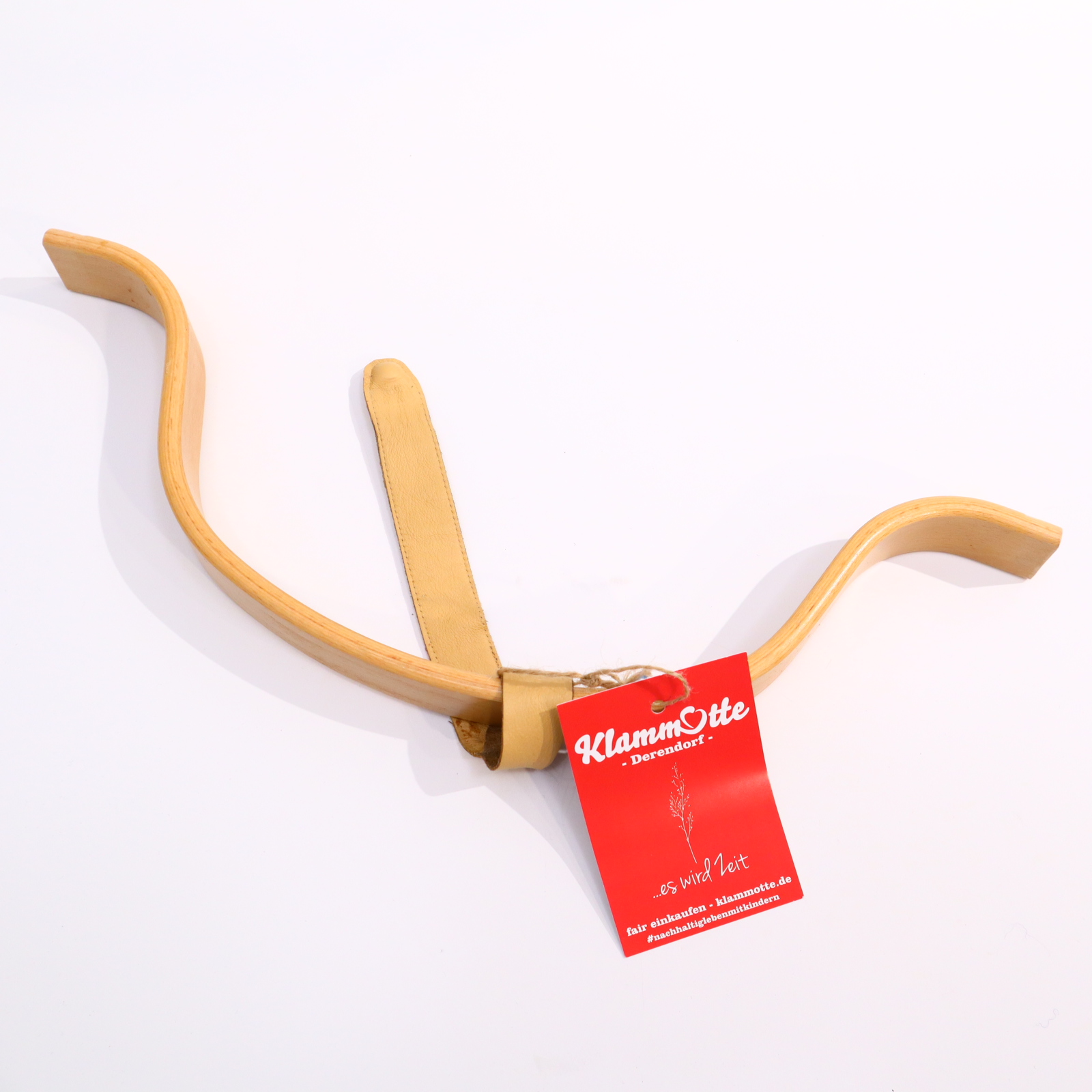 Hochstuhl STOKKE Buche Holz Holzbügel mit Lederband 1. Generation