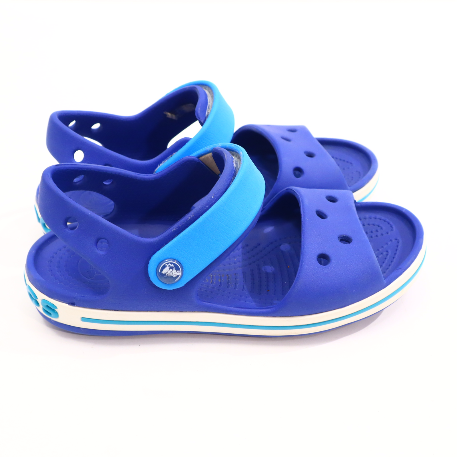 Hausschuhe/Wasserschuhe crocs 32/33 blau Sandalen/Wasserschuhe