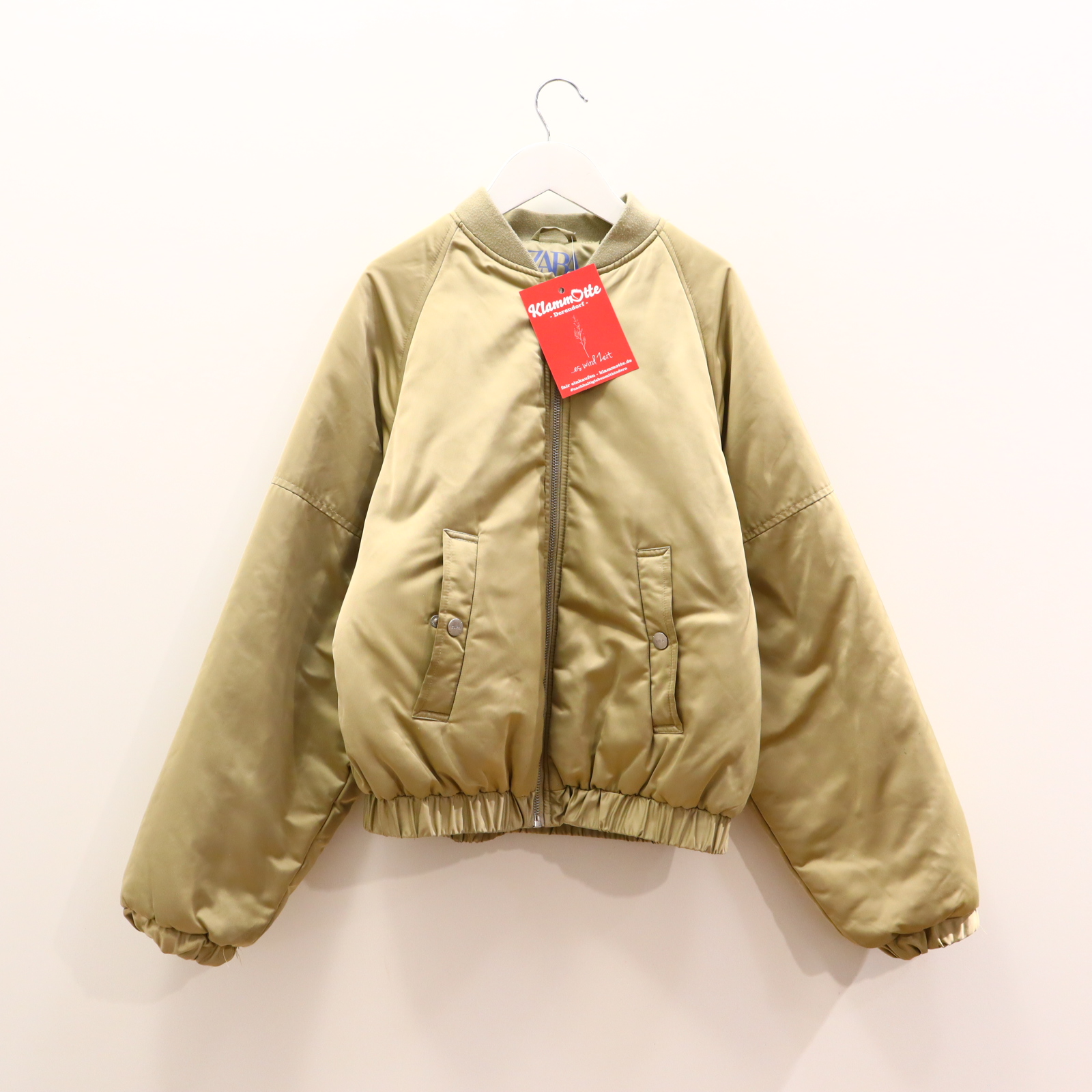 Jacke ZARA Blouson 164 pistazie Übergang ganz kleiner Fleck