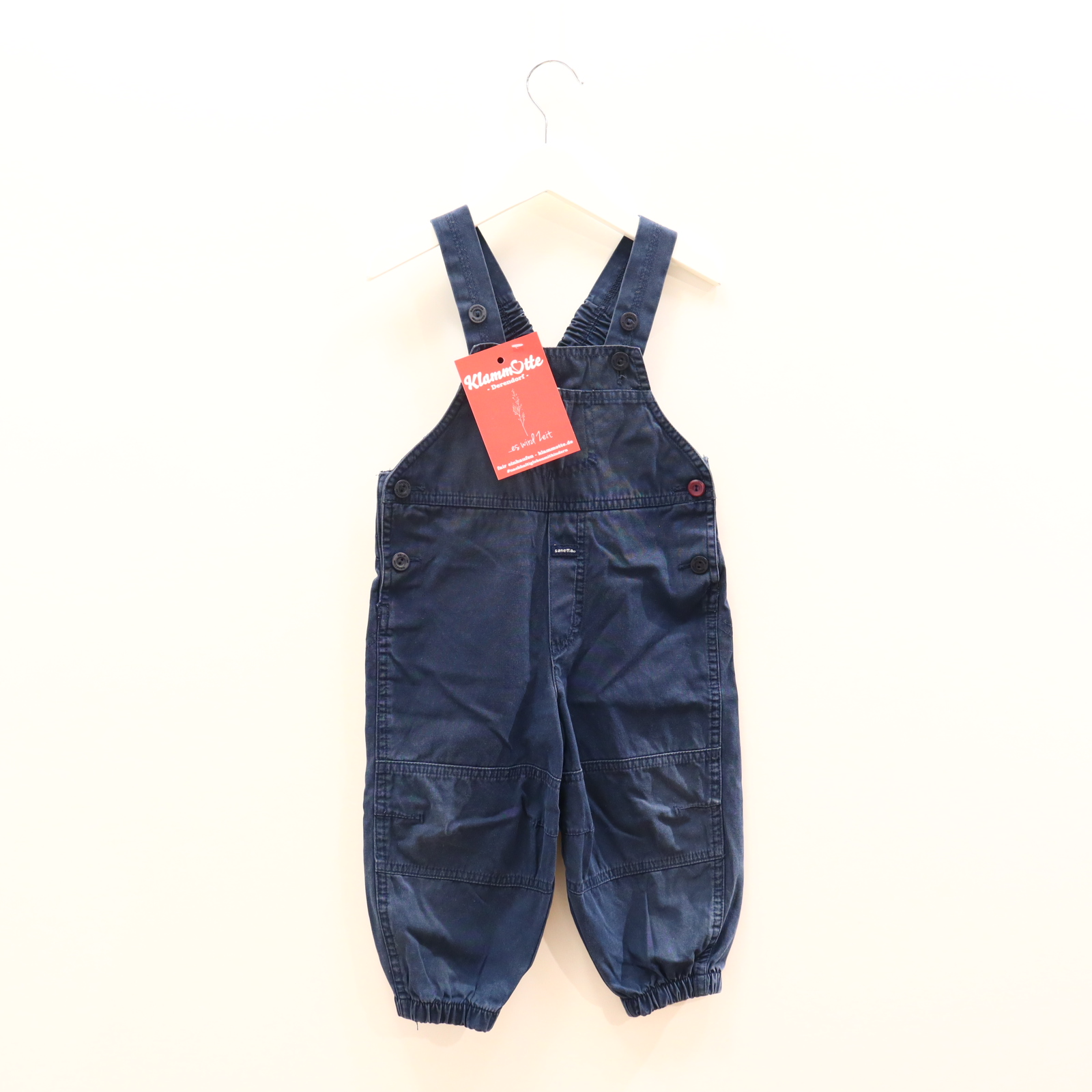 Hosen & Strampler Sanetta 80 blau Hose/Latz Baumwolle/Twill