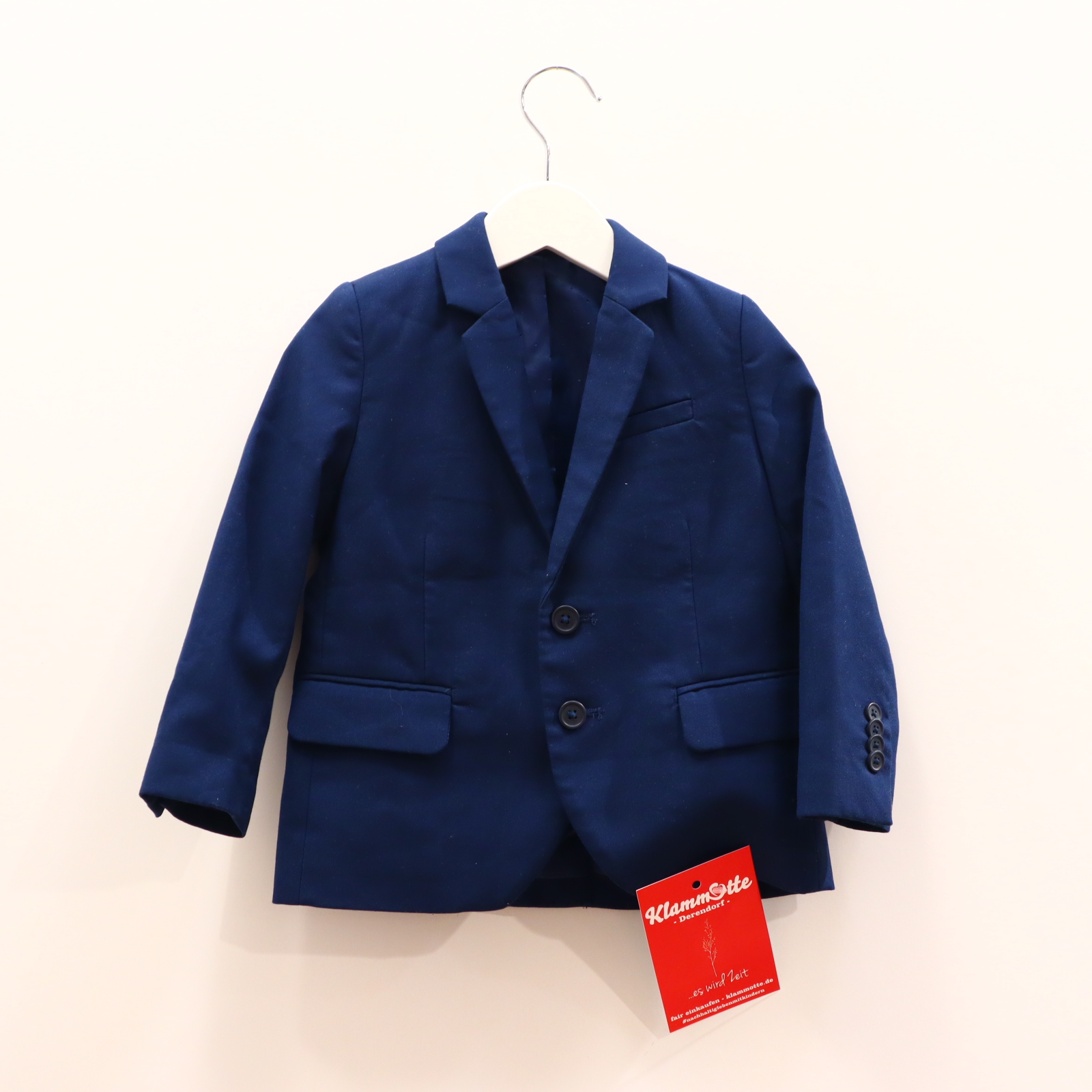 Jacke H&M 92 blau Blazer Polyester/Viskose