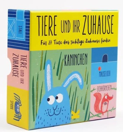Spiele Merkspiel Tiere und ihr Zuhause Pappe