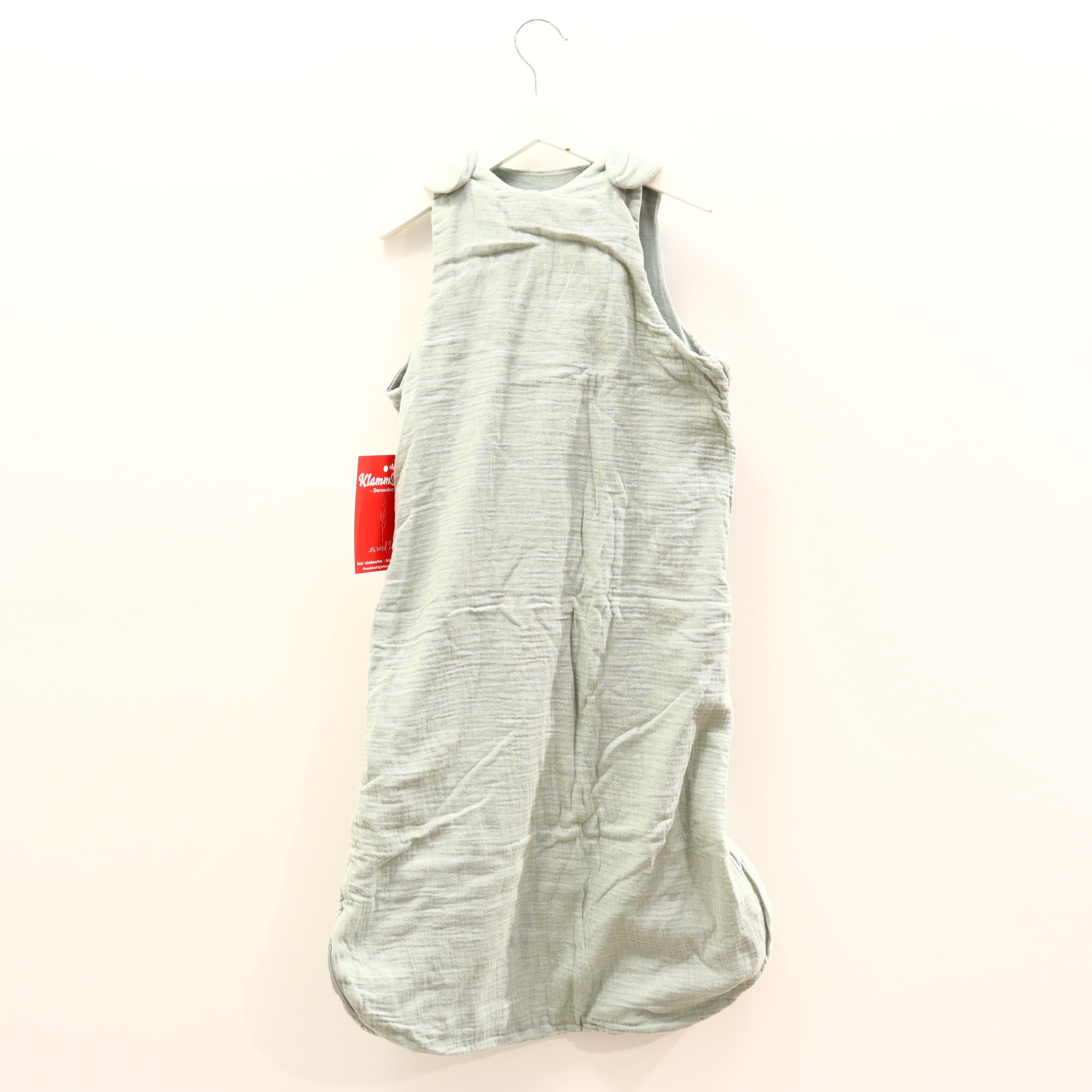 Schlafsack La Redoute 9-18 Mon. salbei Baumwolle/Musselin Sommer/0.5 TOG Jerseyfutter/mitwachsend!