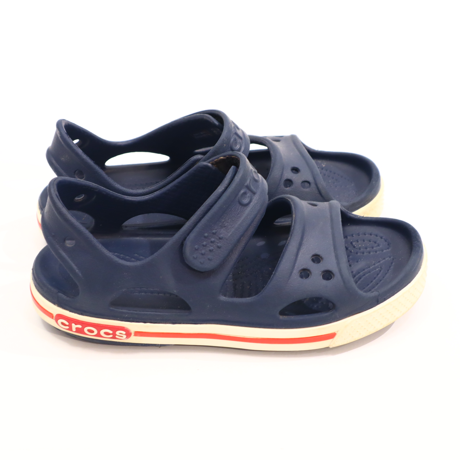 Sandalen CROCS 32/33 blau leichte gleichmäßige Ablaufspuren