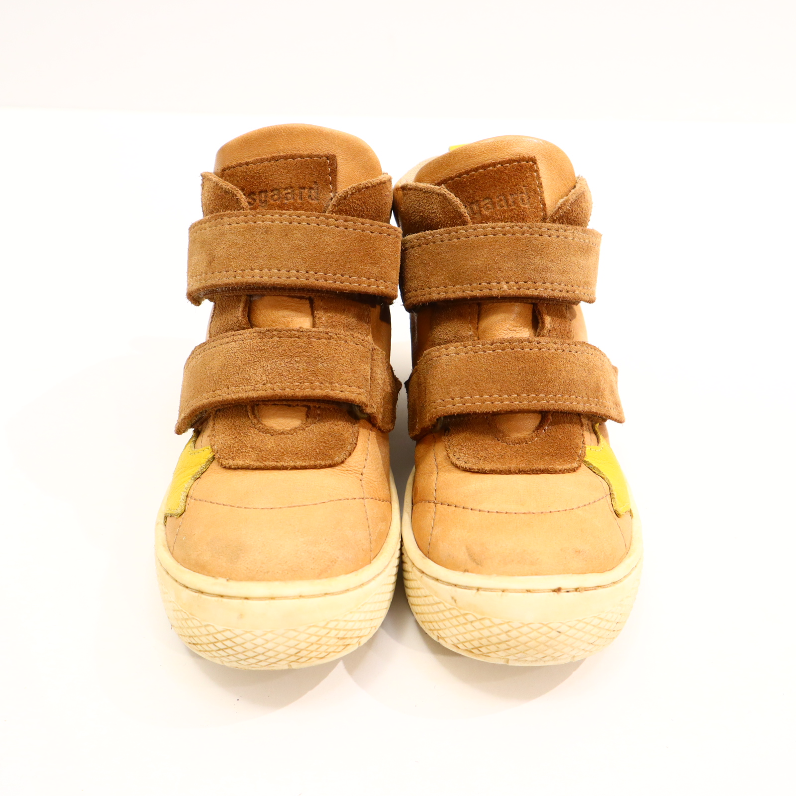 Halbschuhe bisgaard Klett 30 gelb/haselnuß Leder leichte gleichmäßige Ablaufspuren