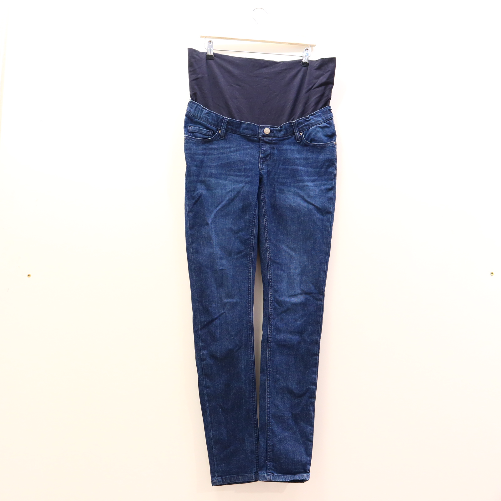 Hose noppies M/38/40 Jeans W30 Skinny blau denim High rib/verstellbar