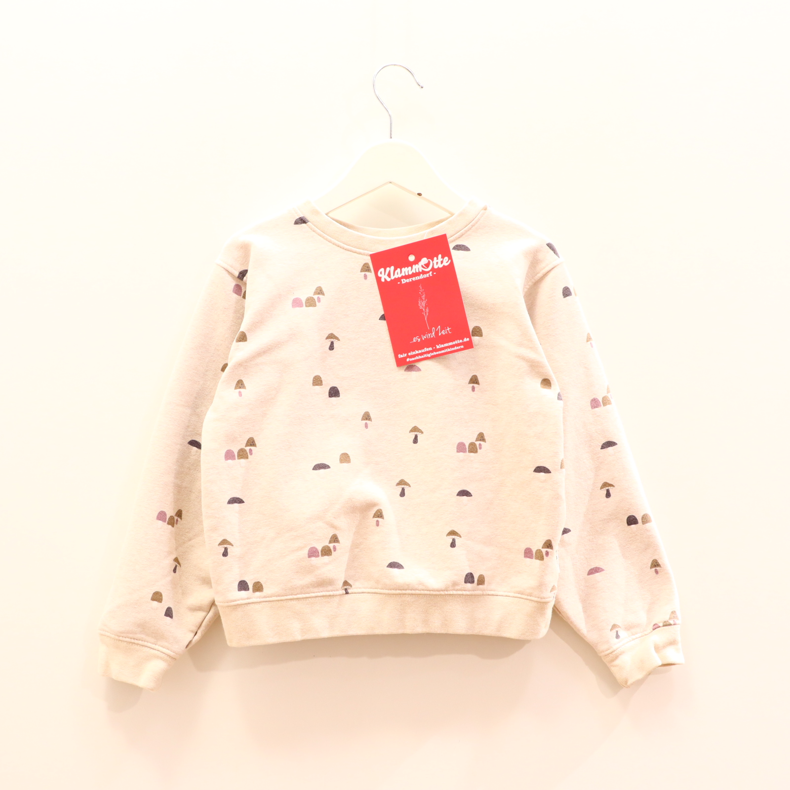 Oberteil MarcO`Polo 104/110 creme Alloverprint/melange Sweatshirt Baumwolle/Elasthan