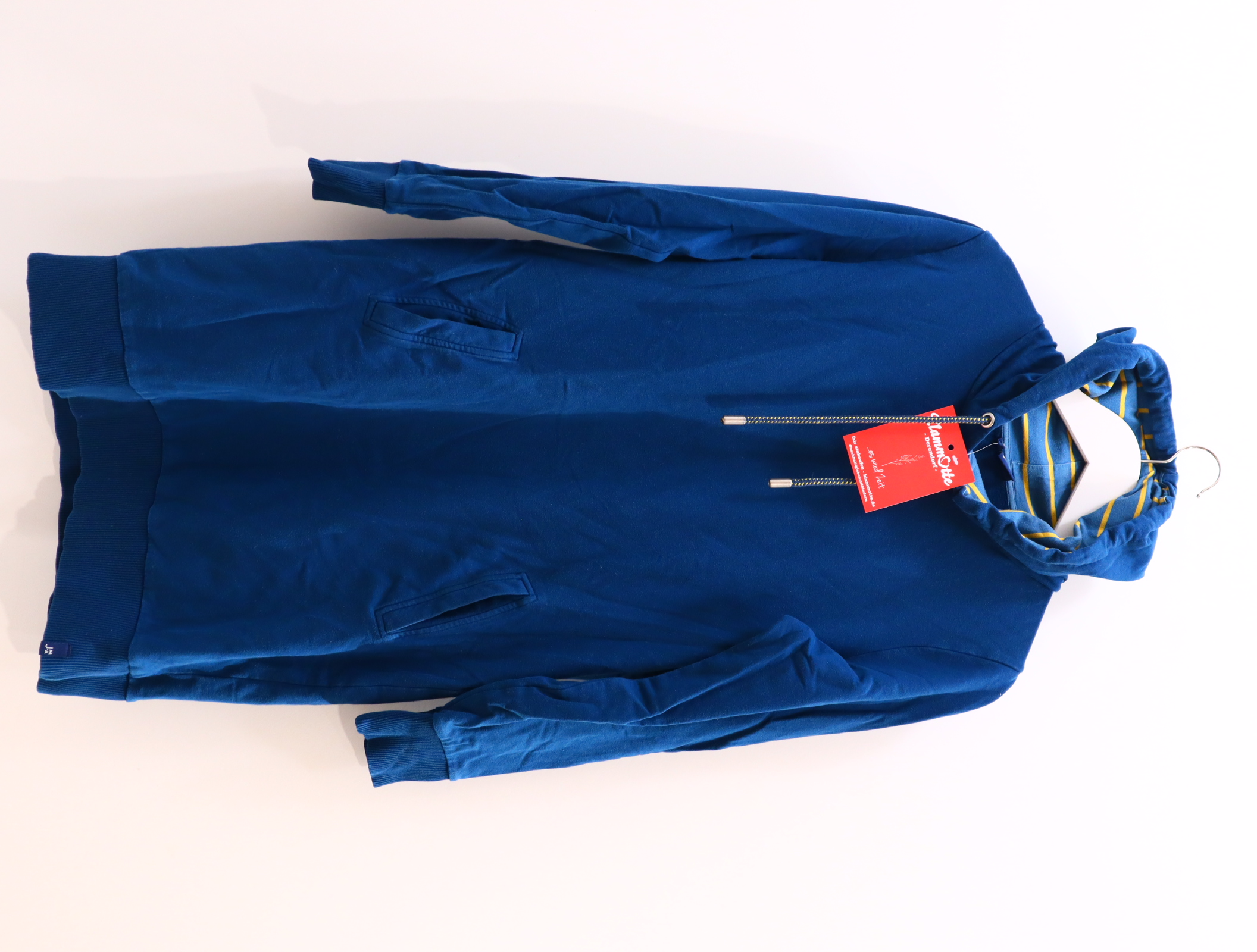 Kleider & Röcke J.MAMA Sweatkleid 38 petrol Baumwolle/Elasthan Kapuze