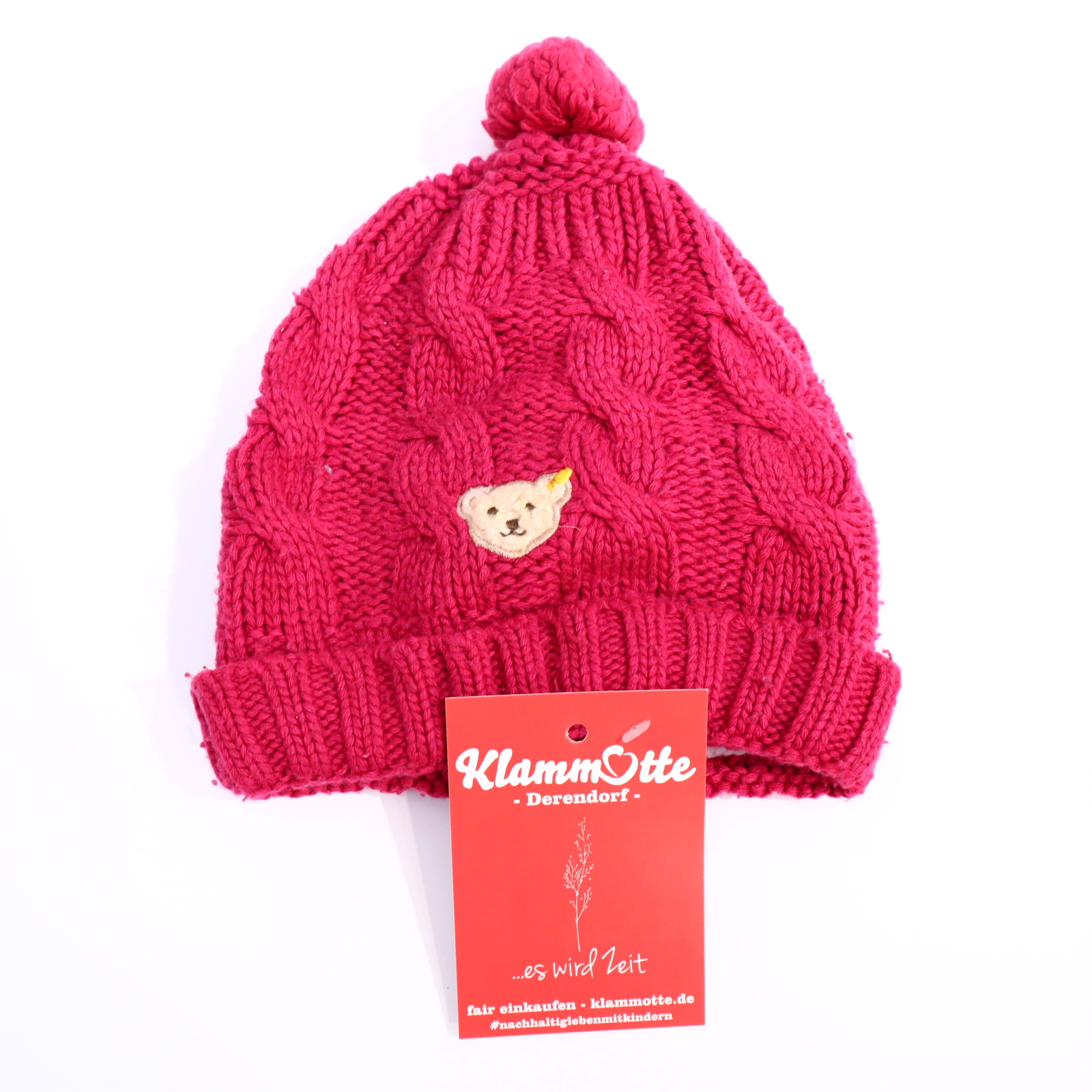 Oberteil Steiff 51 dahlia Applikation/Logo/Zopfmuster Mütze Kaschmir/Polyamid/Viskose/Wolle Herbst/Winter