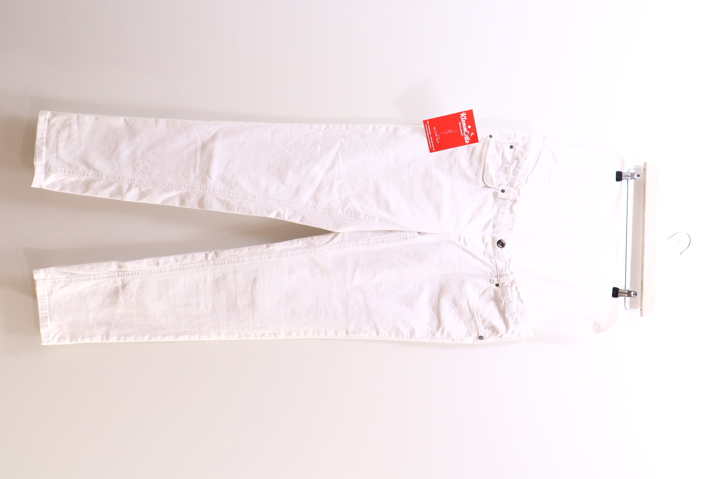 Hose noppies 44 weiß denim High rib/verstellbar W33