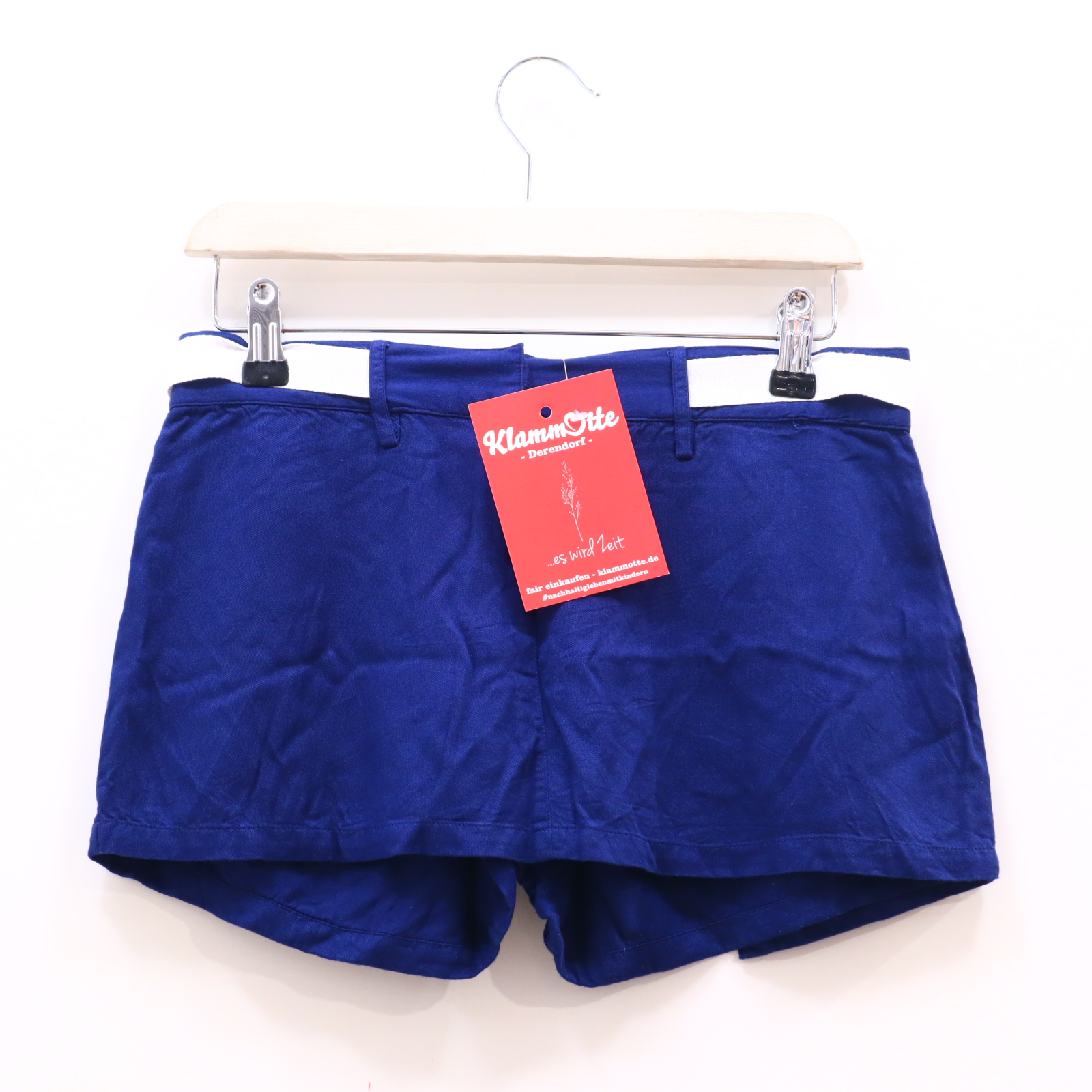 Hose DKNY Short 164 blau Lyocell Reißverschluß/Schiebeknopf