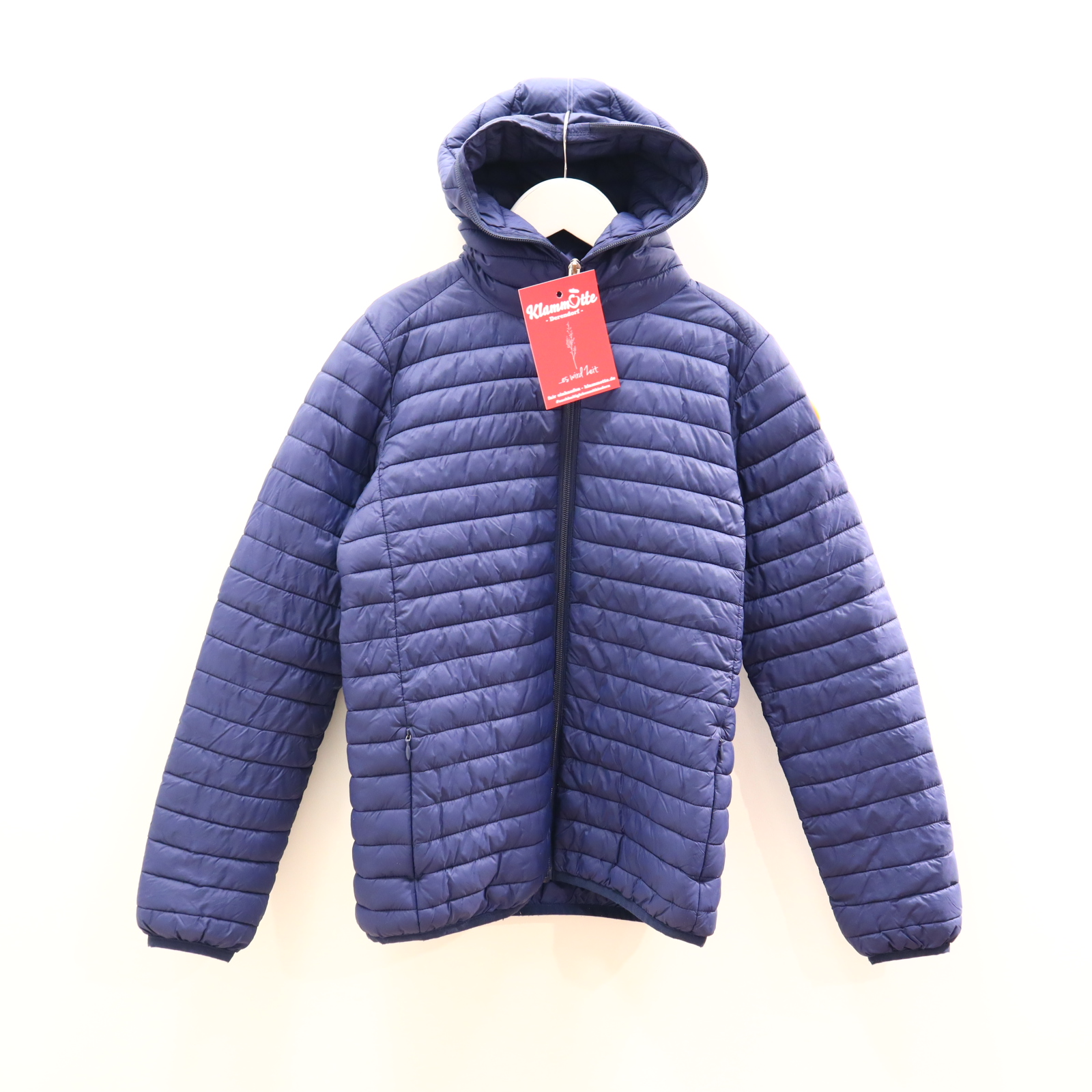 Jacke SAVE THE DUCK Steppjacke/Ultraleicht-Jacke 152 Synthetische Daune blau Applikation/Logo kl. Fleck