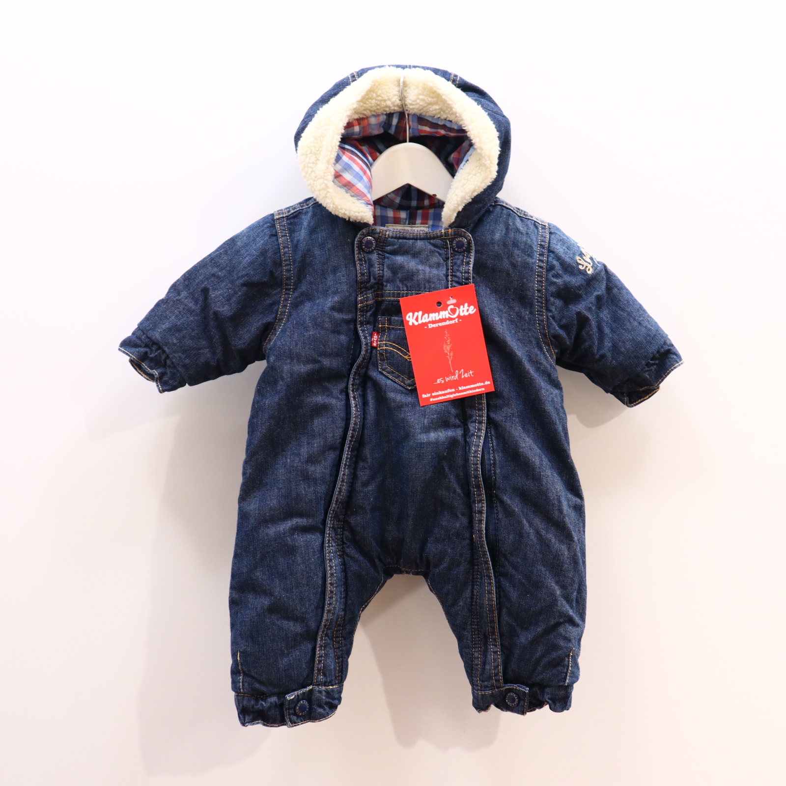 Jacken & Overalls LEVIS Overall/Wagenanzug 62 blau Baumwollfutter Logo/Stickerrei denim/wattiert Herbst/Winter