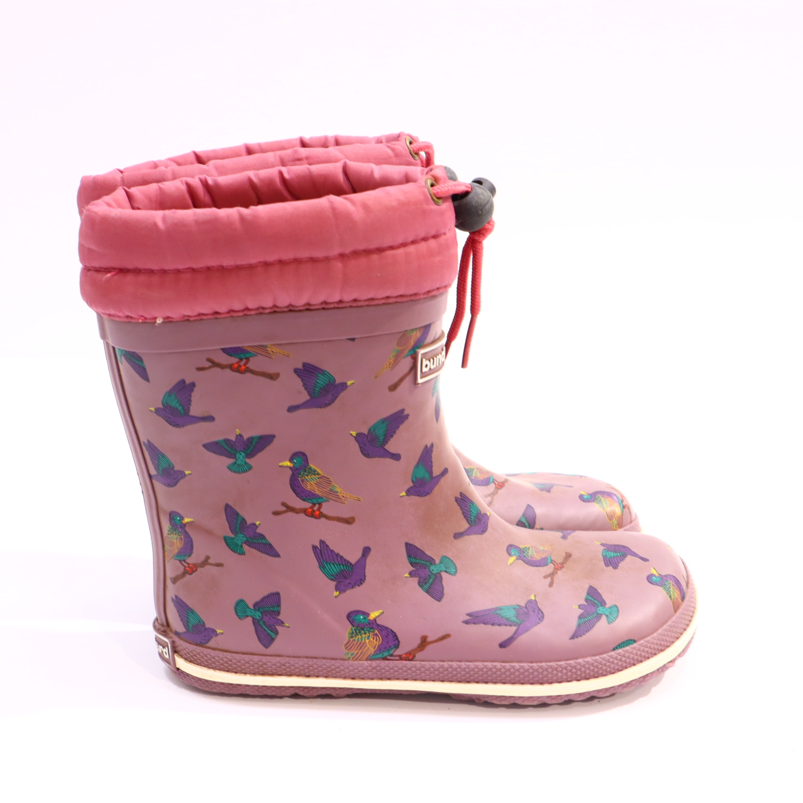 Gummistiefel Bundgaard 31 bunt/lila Naturkautschuk/Schurwolle gefüttert