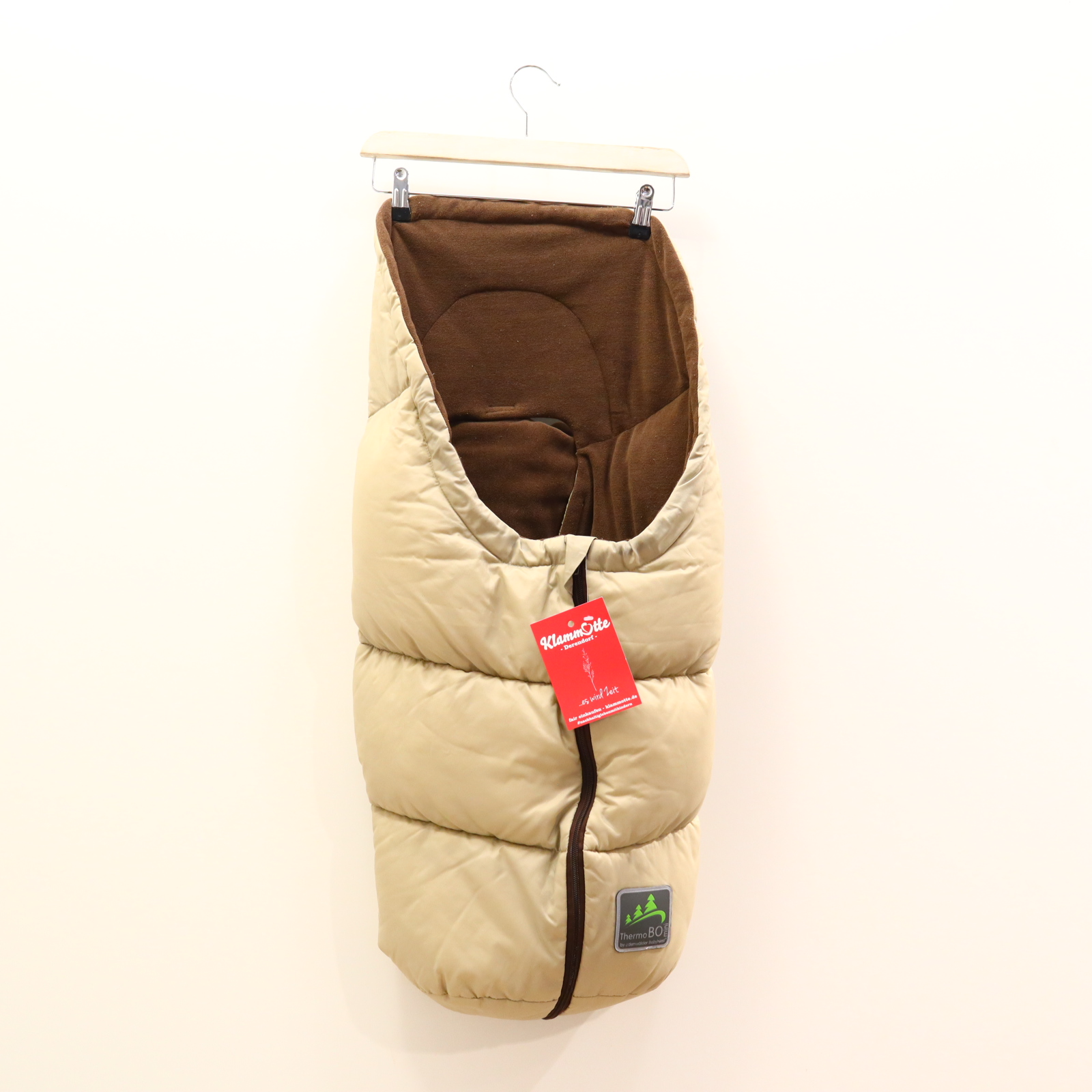 Fußsack Odenwälder BabyNest sand Winterfußsack Fleece Babyschale/Babywanne