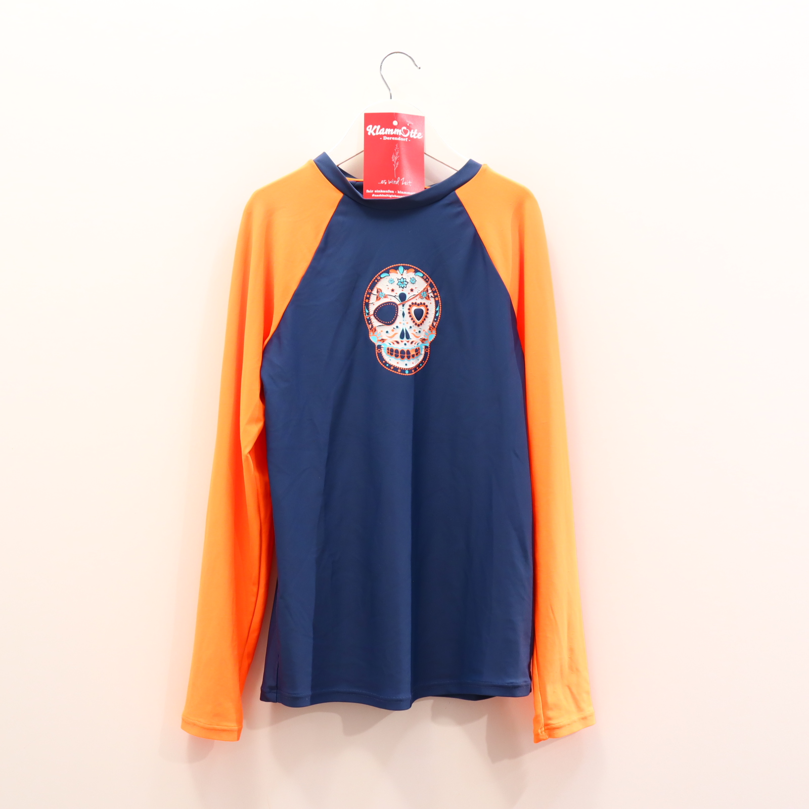 Bademode SUNUVA 146/152 blau/orange Print langarm/UV-Shirt