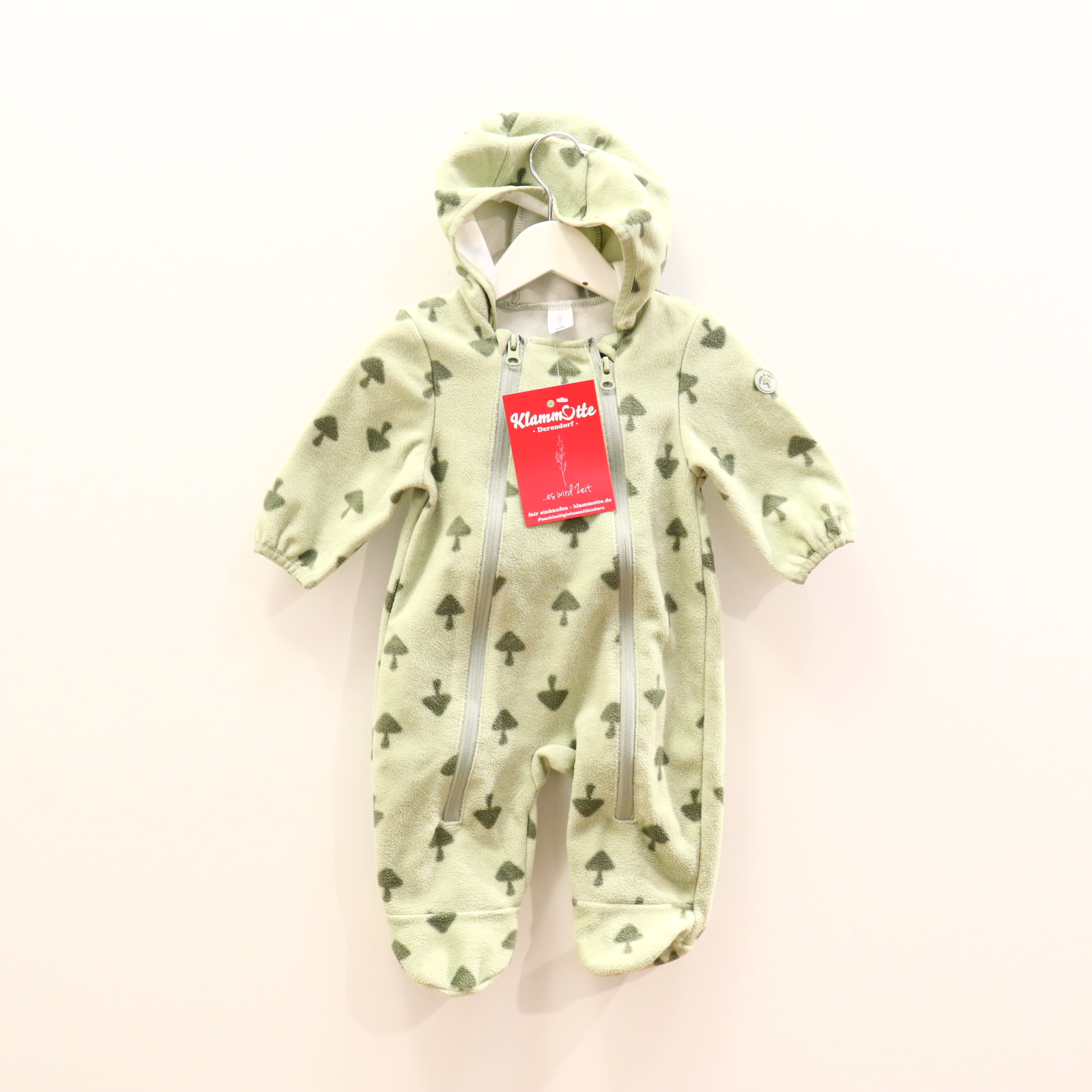 Jacken & Overalls Topolino Fleeceoverall/Softshelloverall 56/62 grün Baumwollfutter Allover Print Baumwolle/Polyester