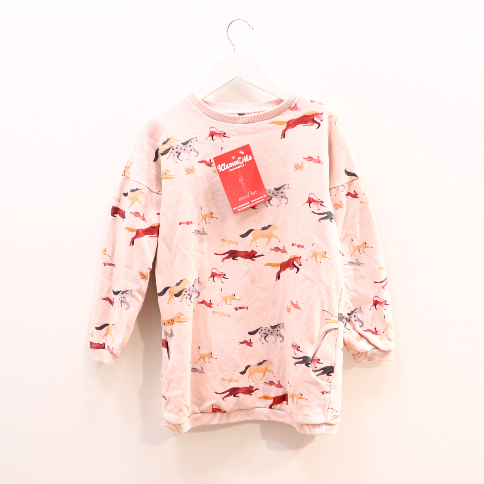 Oberteil emile & ida 140 bunt/rosa Alloverprint Longshirt/Sweatshirt Baumwolle/Sweat