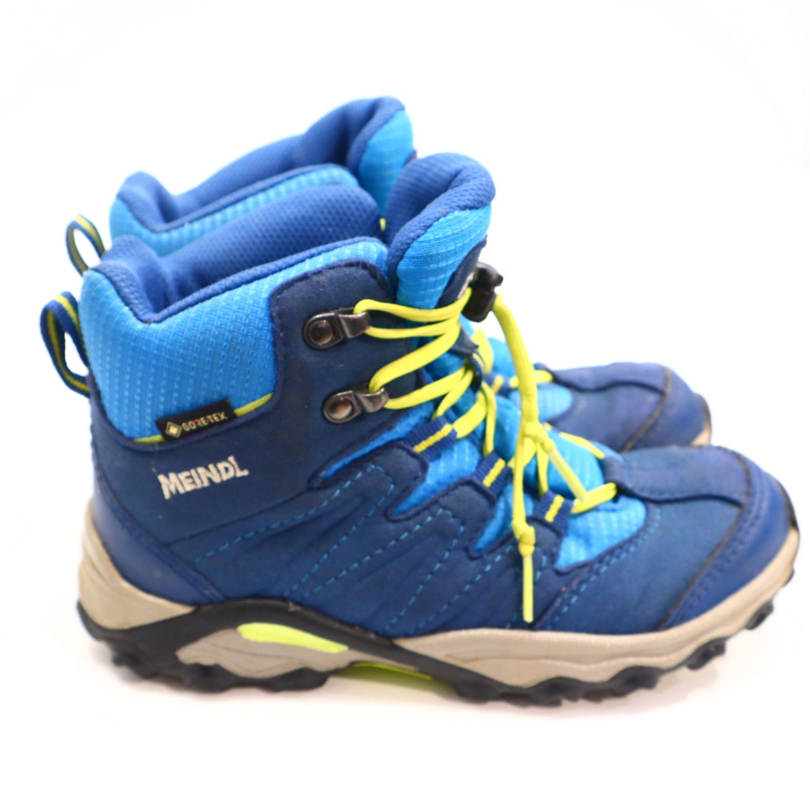 Halbschuhe Meindl Trekking/Wanderschuh 29 blau GORETEX leichte gleichmäßige Ablaufspuren