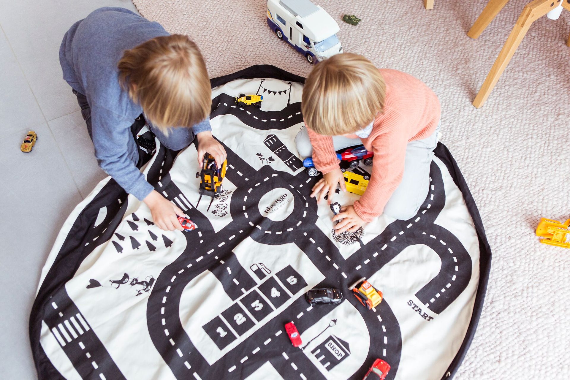 andere Spiel- & Aufbewahrungsbeutel Play & Go Canvas creme/schwarz