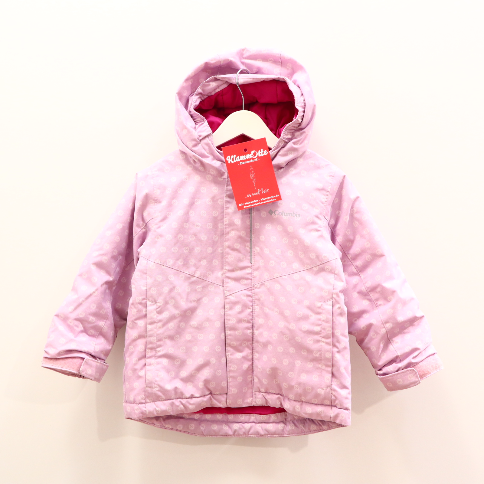 Jacke Columbia Anorak 104 rosa Herbst/Winter Alloverprint