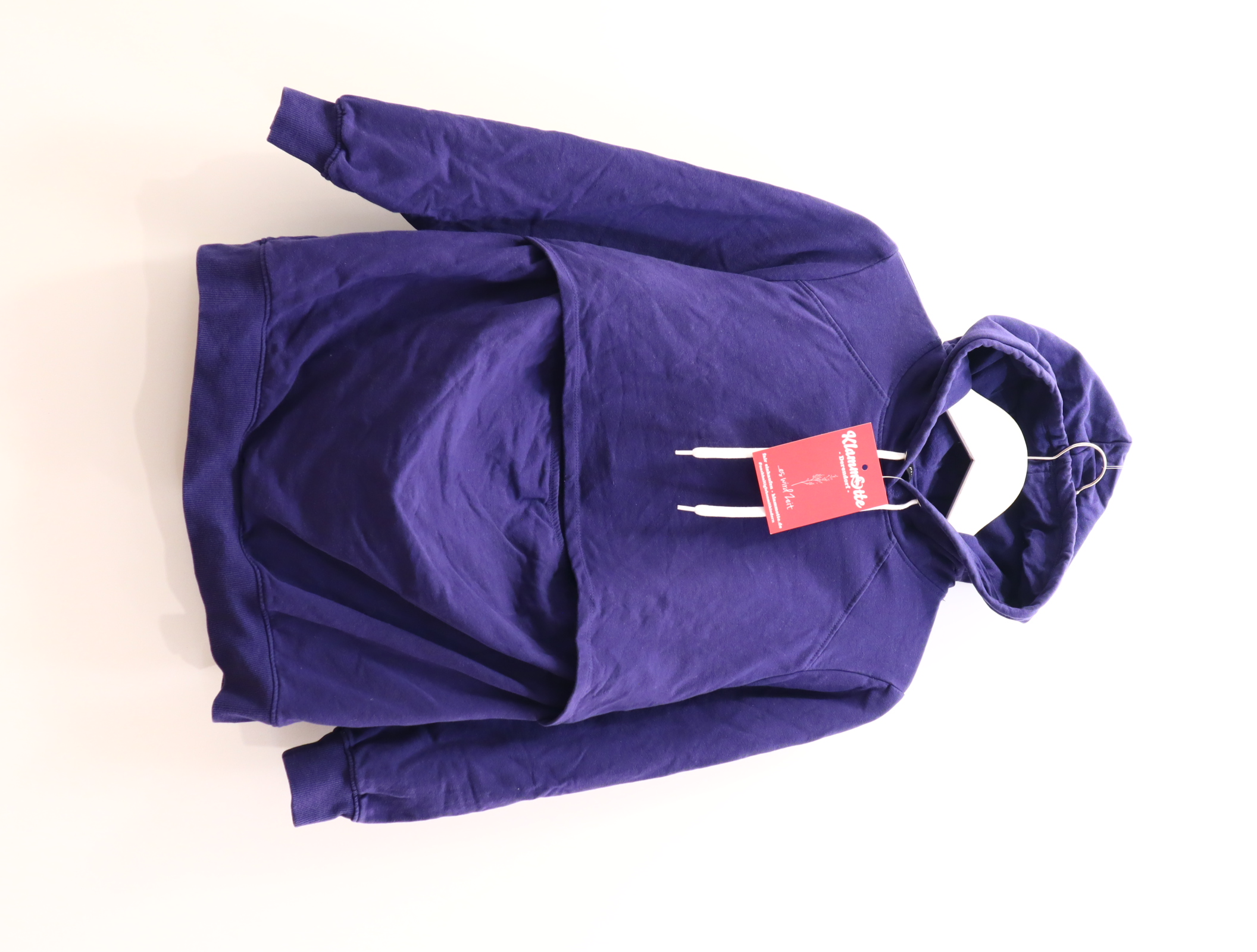 Pullover ANNA FIELD Kapuzenpulli/Stillmode L 42/44 blau Bio Baumwolle/Elasthan