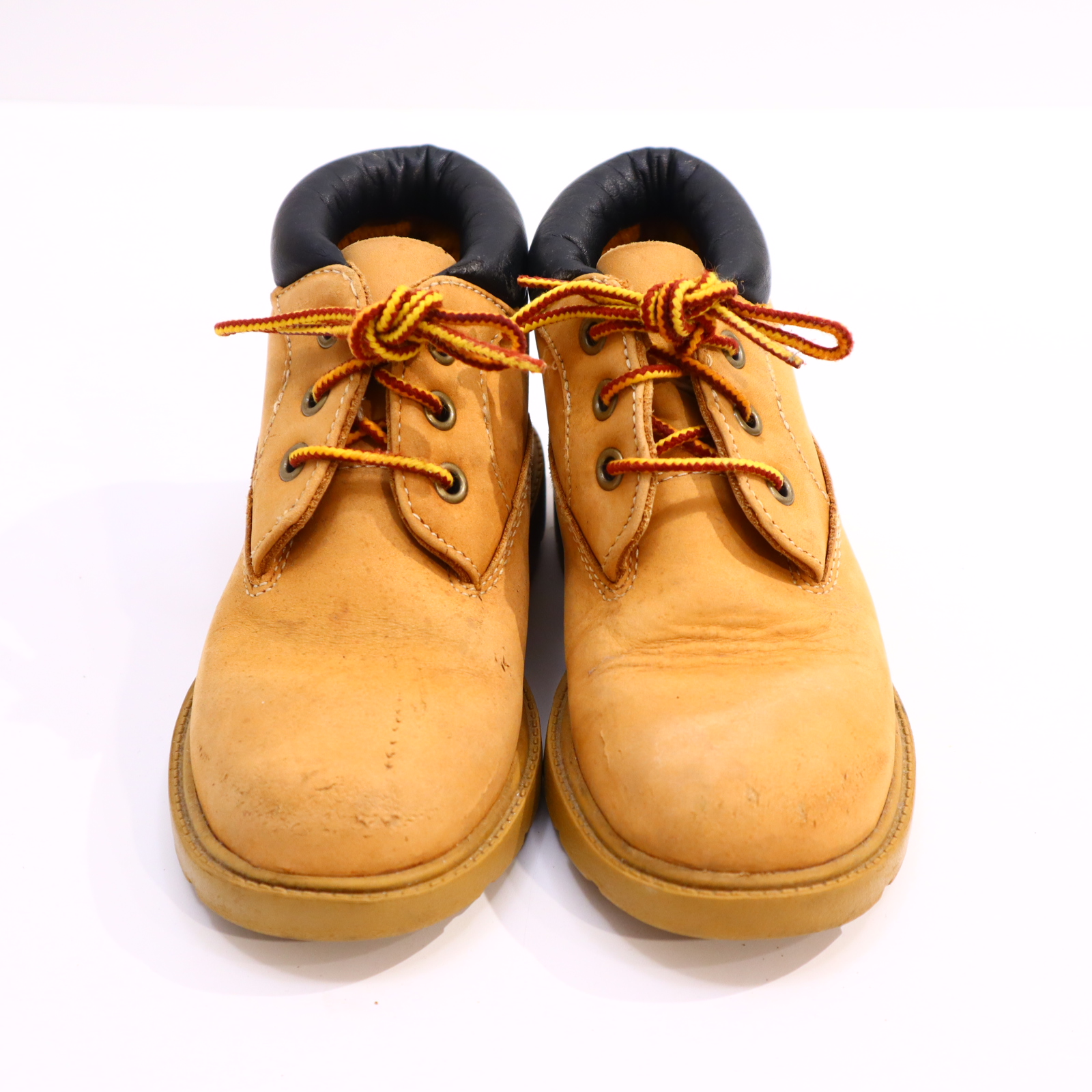 Halbschuhe Timberland Boots/Schnürschuh 31 sand Leder leichte gleichmäßige Ablaufspuren