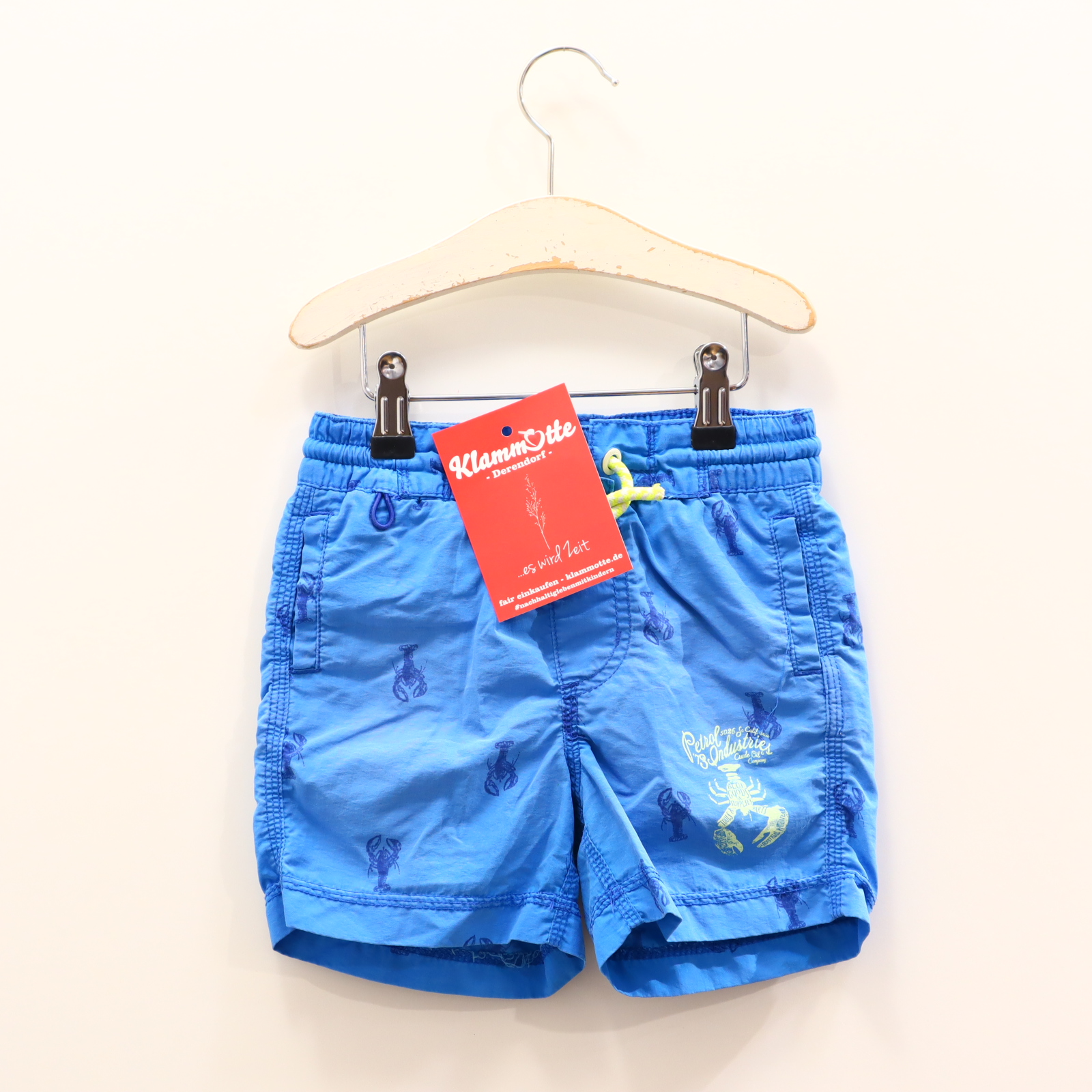 Bademode PETROL INDUSTRIES 104 blau Alloverprint/Print Badeshorts Meshfutter