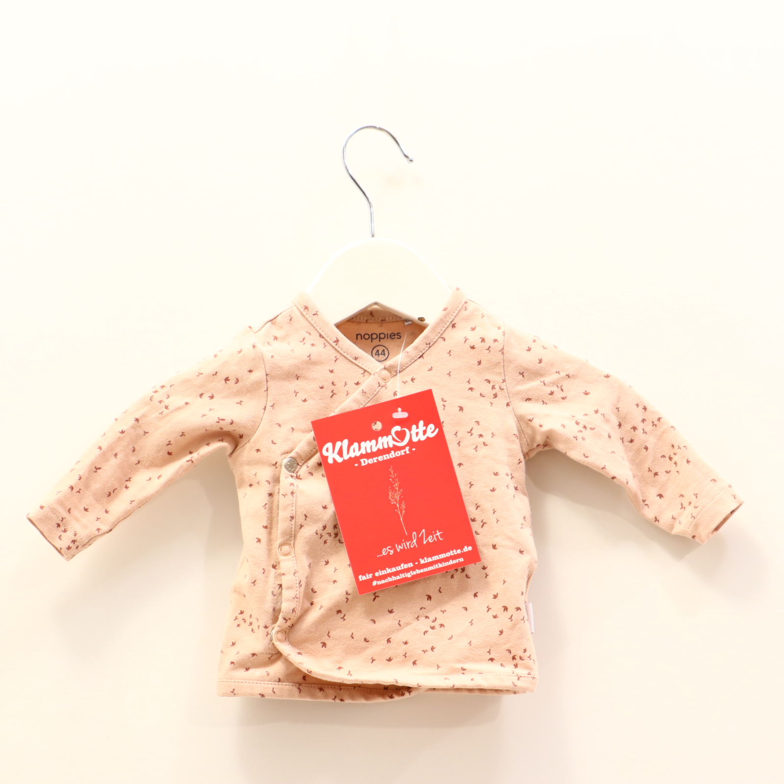 Oberteil noppies 44 rosa Alloverprint langarm/Wickelshirt Baumwolle/Elasthan