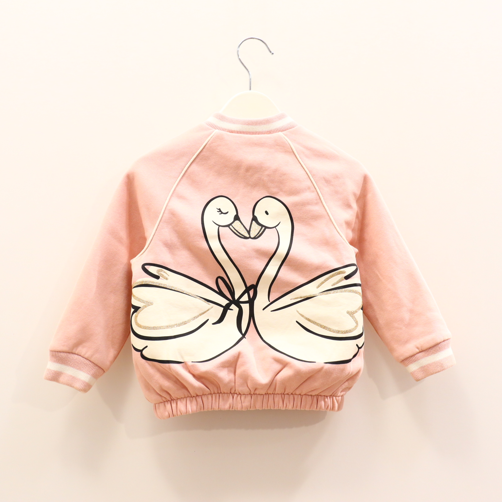 Oberteil C&A 92 rosa Applikation/Backprint/Print/Stickerei Sweatjacke