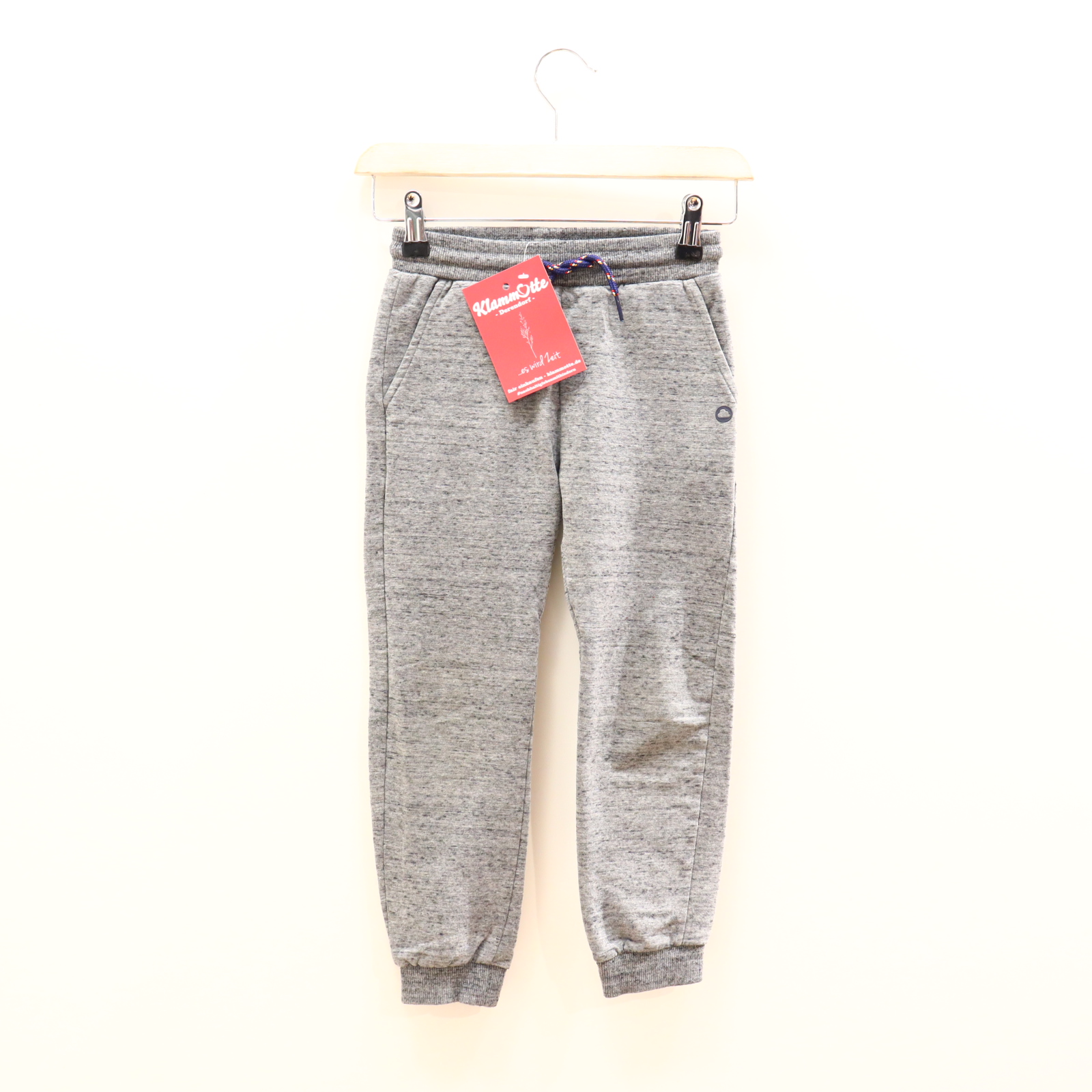 Hose mayoral 116 Jogger grau melange Gummibandzug/Kordelzug Baumwolle/Elasthan/Polyester