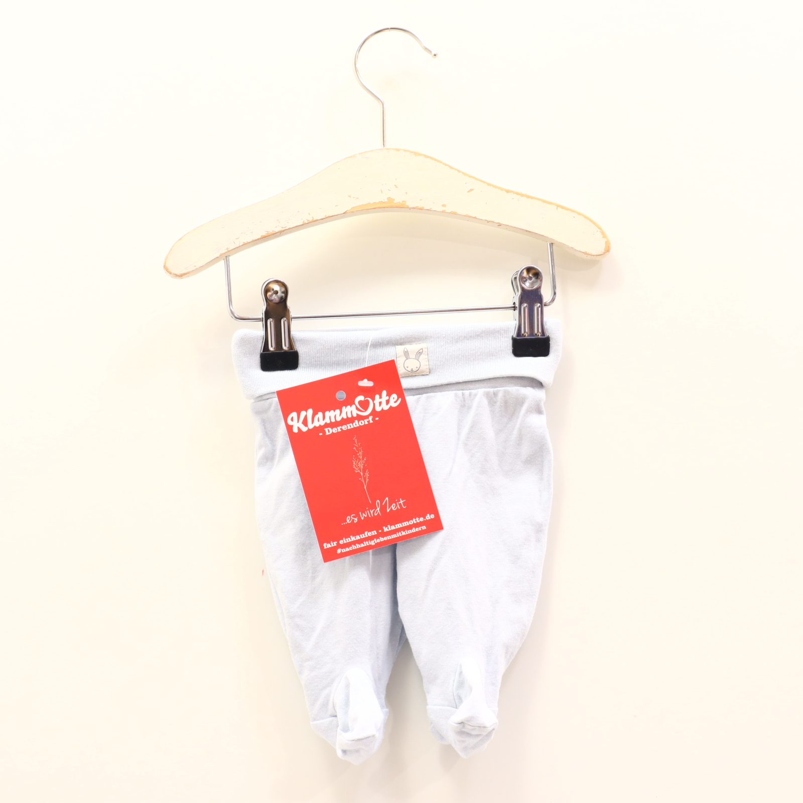 Hosen & Strampler Sanetta 44 hellblau Jerseyhose/mit Fuß Baumwolle/Elasthan/Viskose Komfortbund