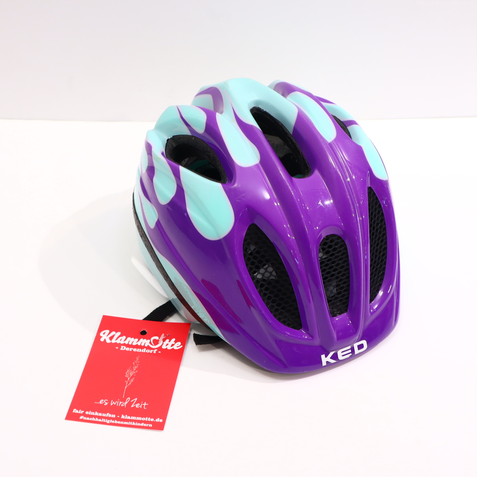 Fahrzeuge KED/Knauer Helm lila/mint 52-58