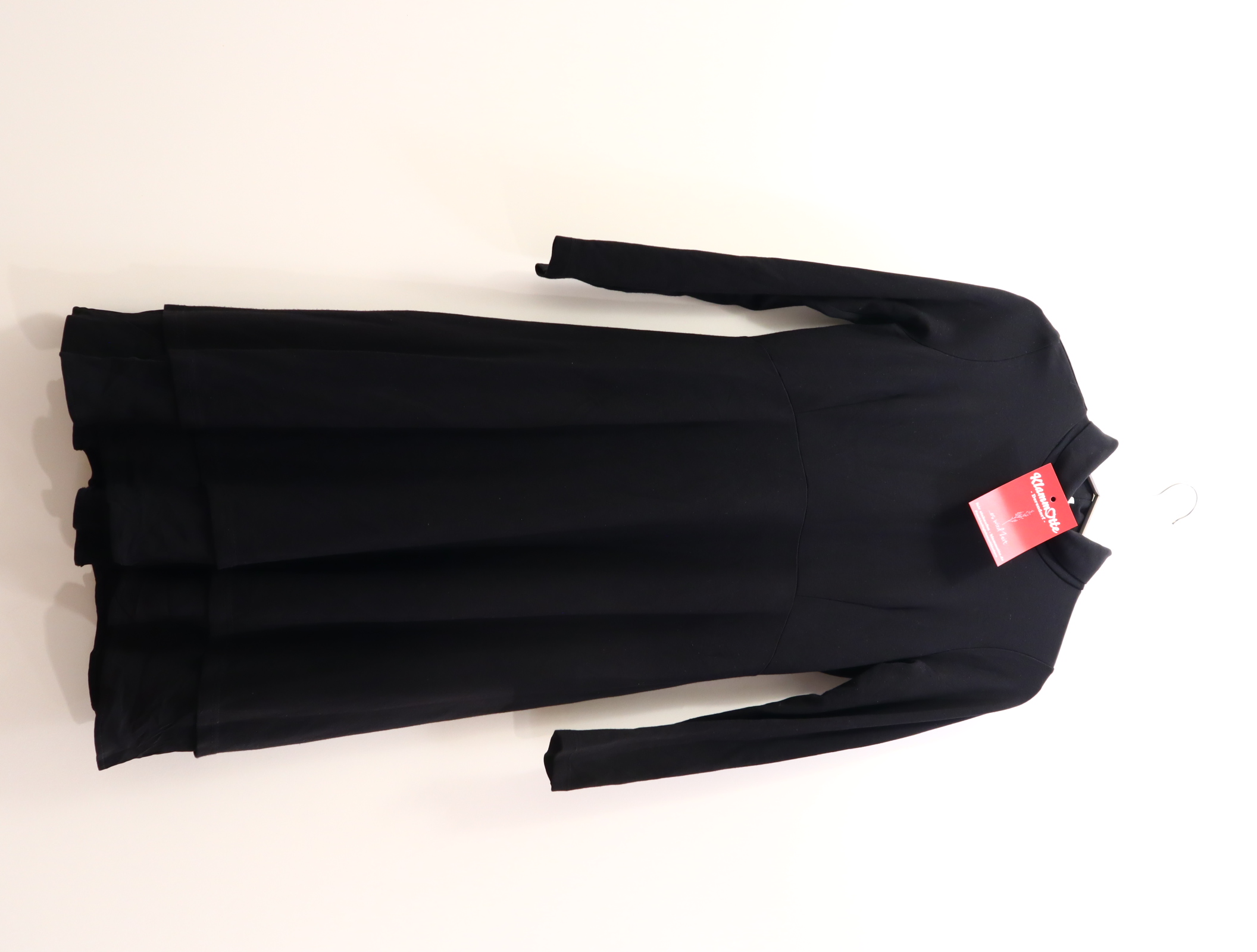Kleider & Röcke Seraphine Businesskleid 38 schwarz Volant Elasthan/Nylon/Viskose