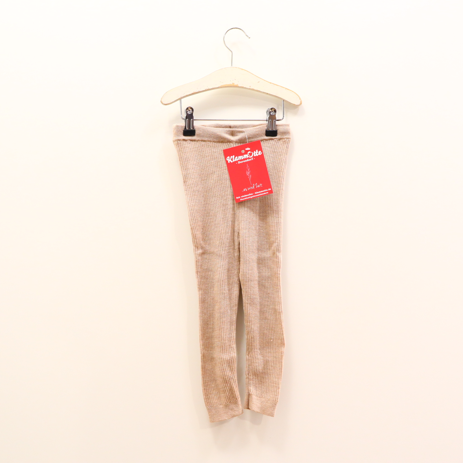 Hosen & Strampler H&M ADORABLES 86 sand melange/Rippstrick Legging Merinowolle Gummibandzug/verstellb. Bund