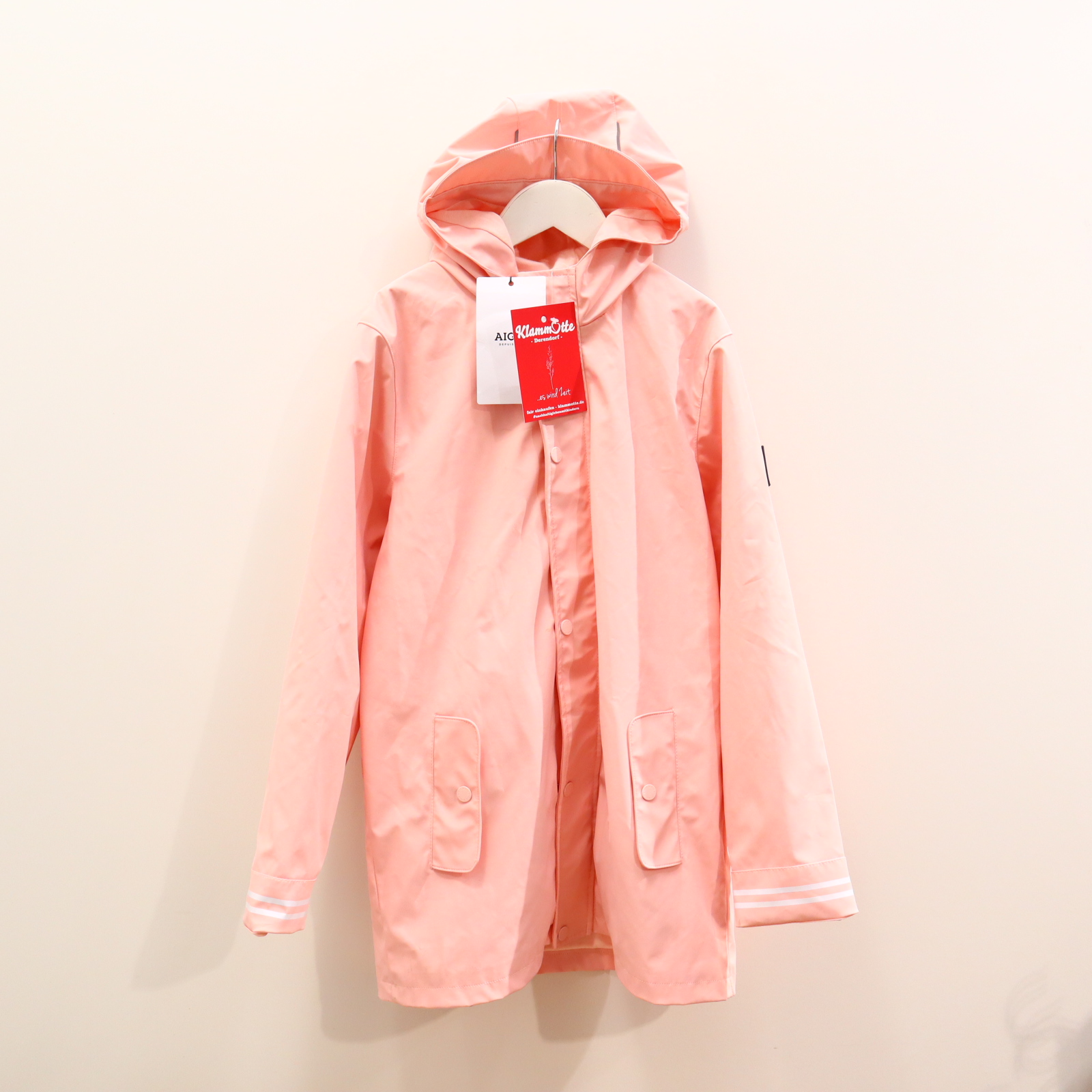 Jacke AIGLE Regenjacke 152 rosa Jerseyfutter NEU! mit Etikett/ganz leichte Schmutzränder!