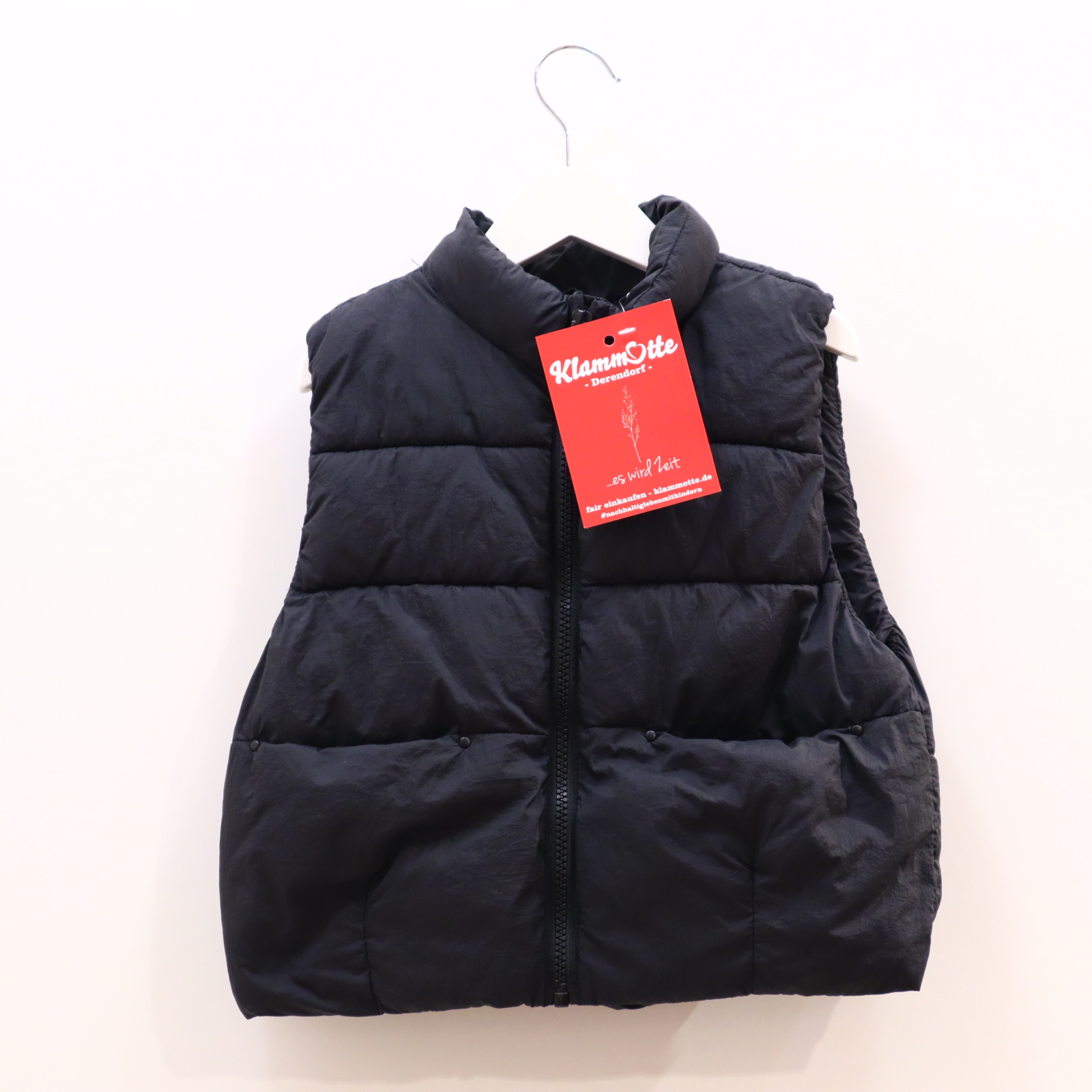 Jacke ZARA Steppweste 104 schwarz