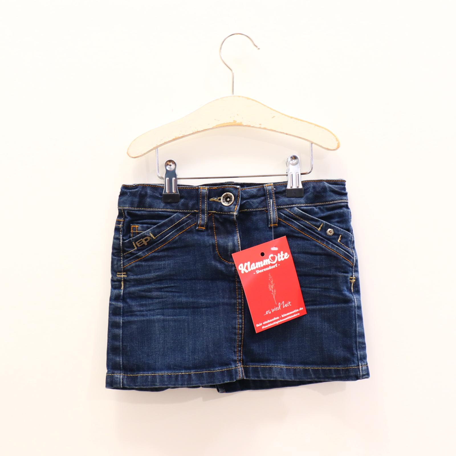 Kleider & Röcke EDDIE PENN Jeansrock 104 blau denim Knopf/verstellb. Bund/Reißverschluß