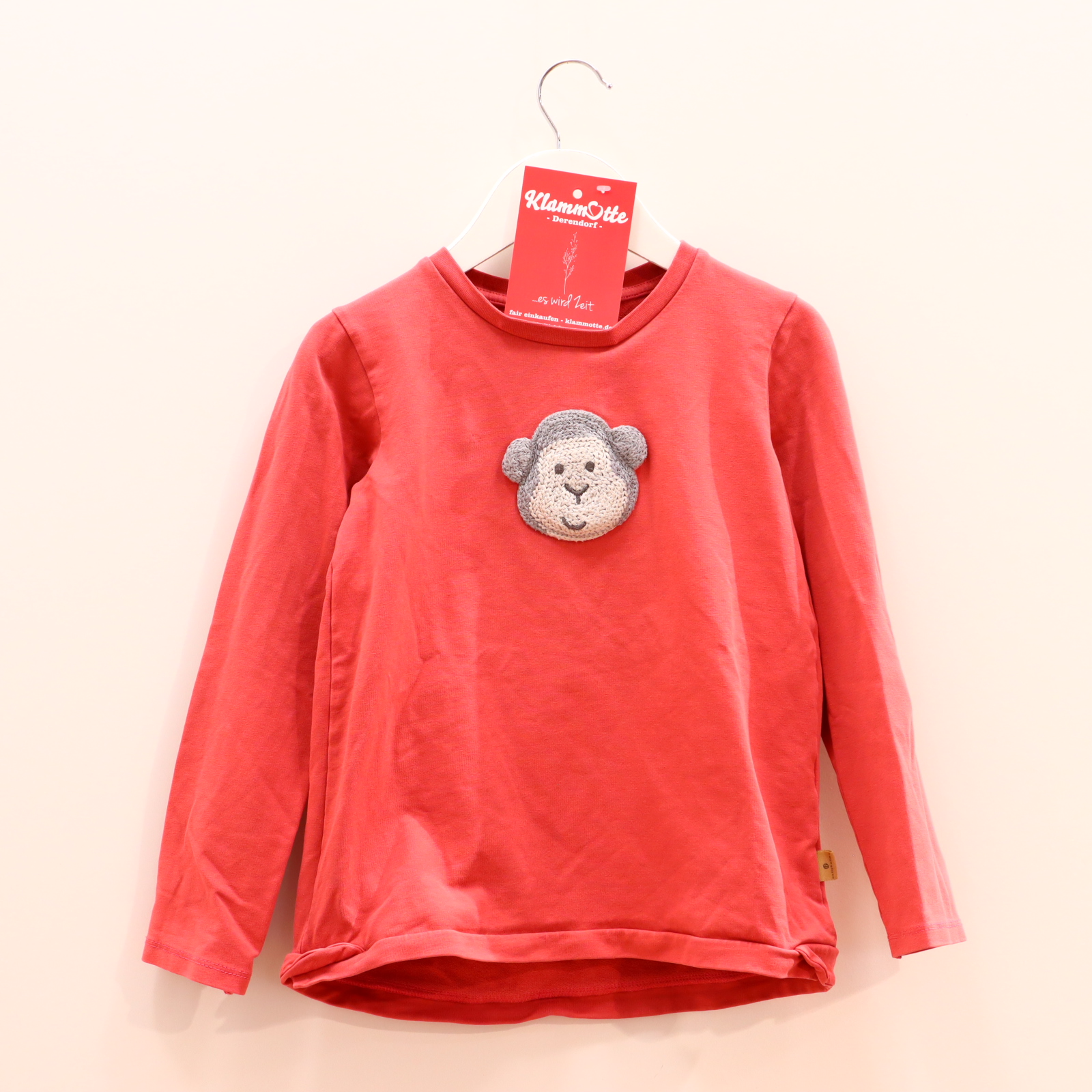 Oberteil bellybutton 128 rosa Applikation Sweatshirt Baumwolle/Elasthan kl. Materialfehler