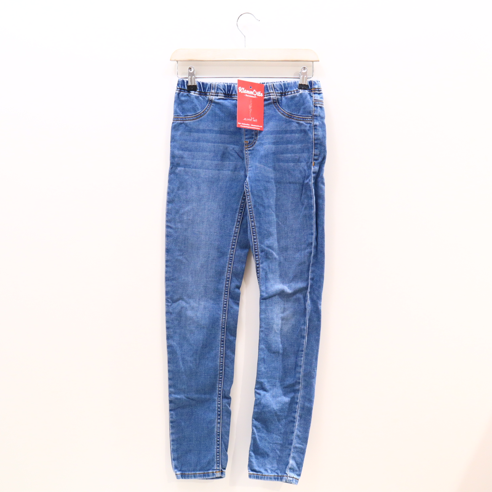 Hose Jako-O Jeggings 152 blau Denim Gummibandzug