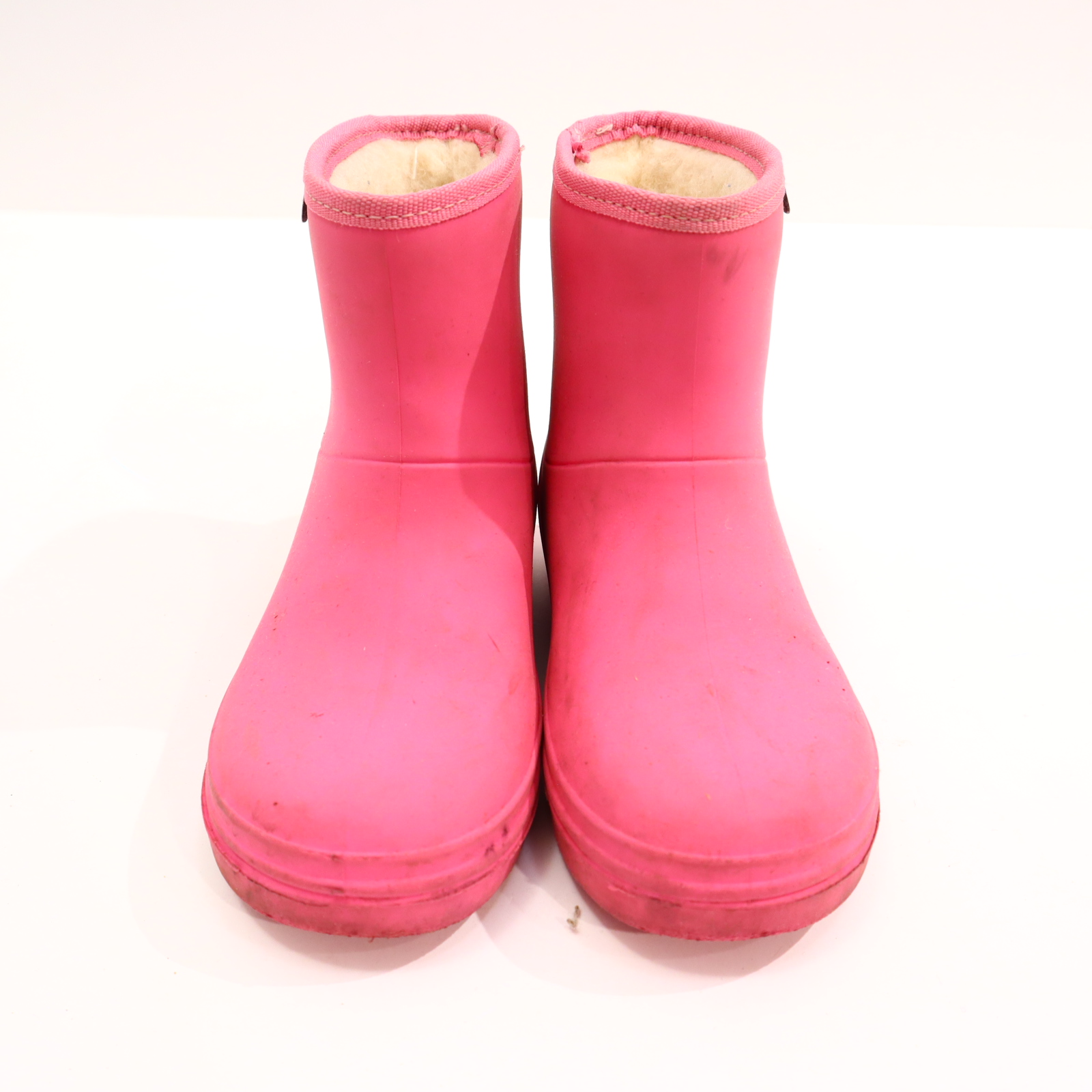 Gummistiefel EN*FANT halbschaft 27 pink Naturkautschuk/Schurwolle gefüttert