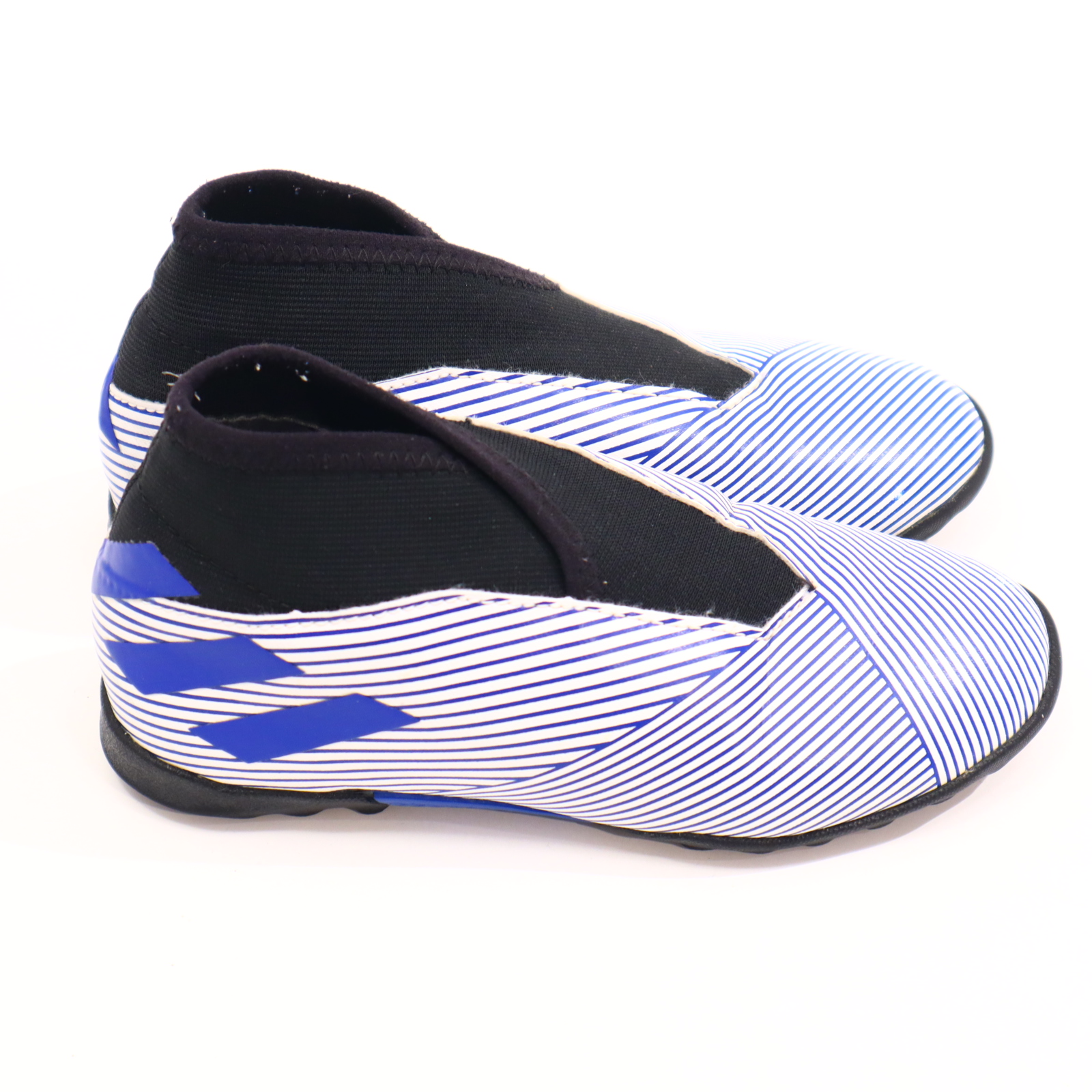 Sportschuh Adidas 31 Hartplatz/Kunstrasenschuh blau/schwarz/weiß Slipper